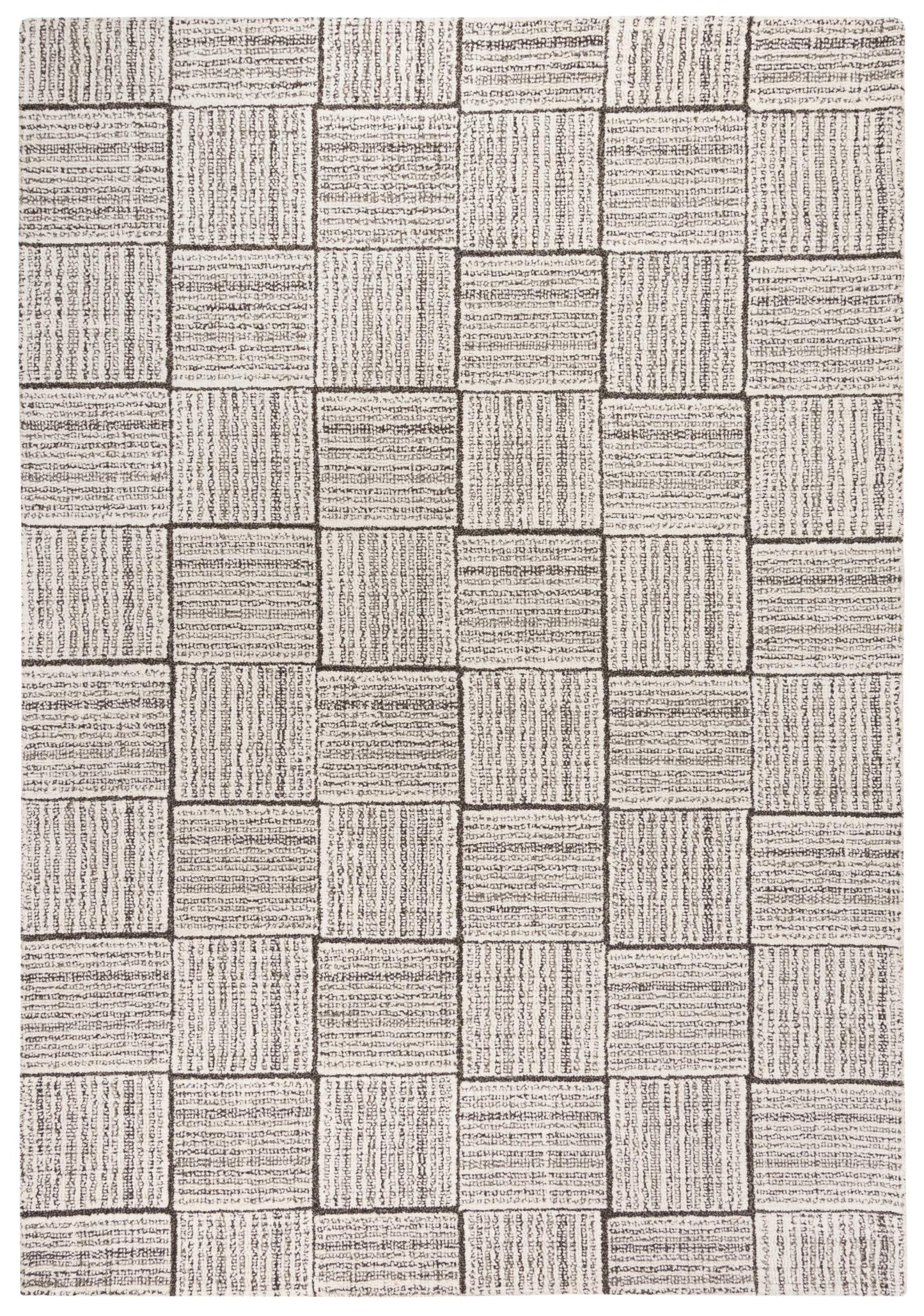 Taylor TAY865 Gray/Natural Hand-Tufted Rug - Rizzy
