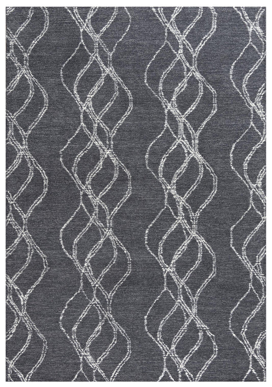 Taylor TAY870 Charcoal Hand-Tufted Rug - Rizzy