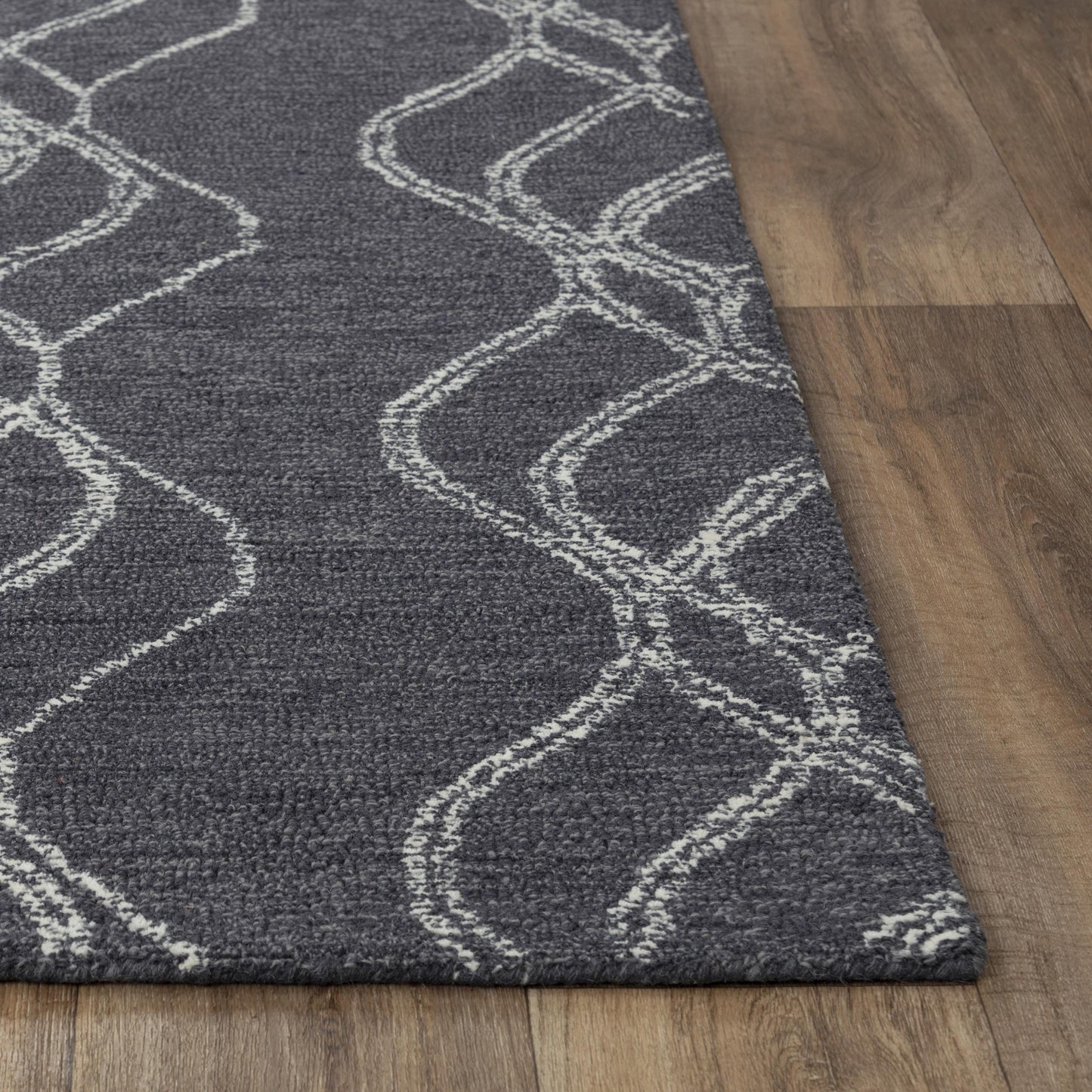 Taylor TAY870 Charcoal Hand-Tufted Rug - Rizzy