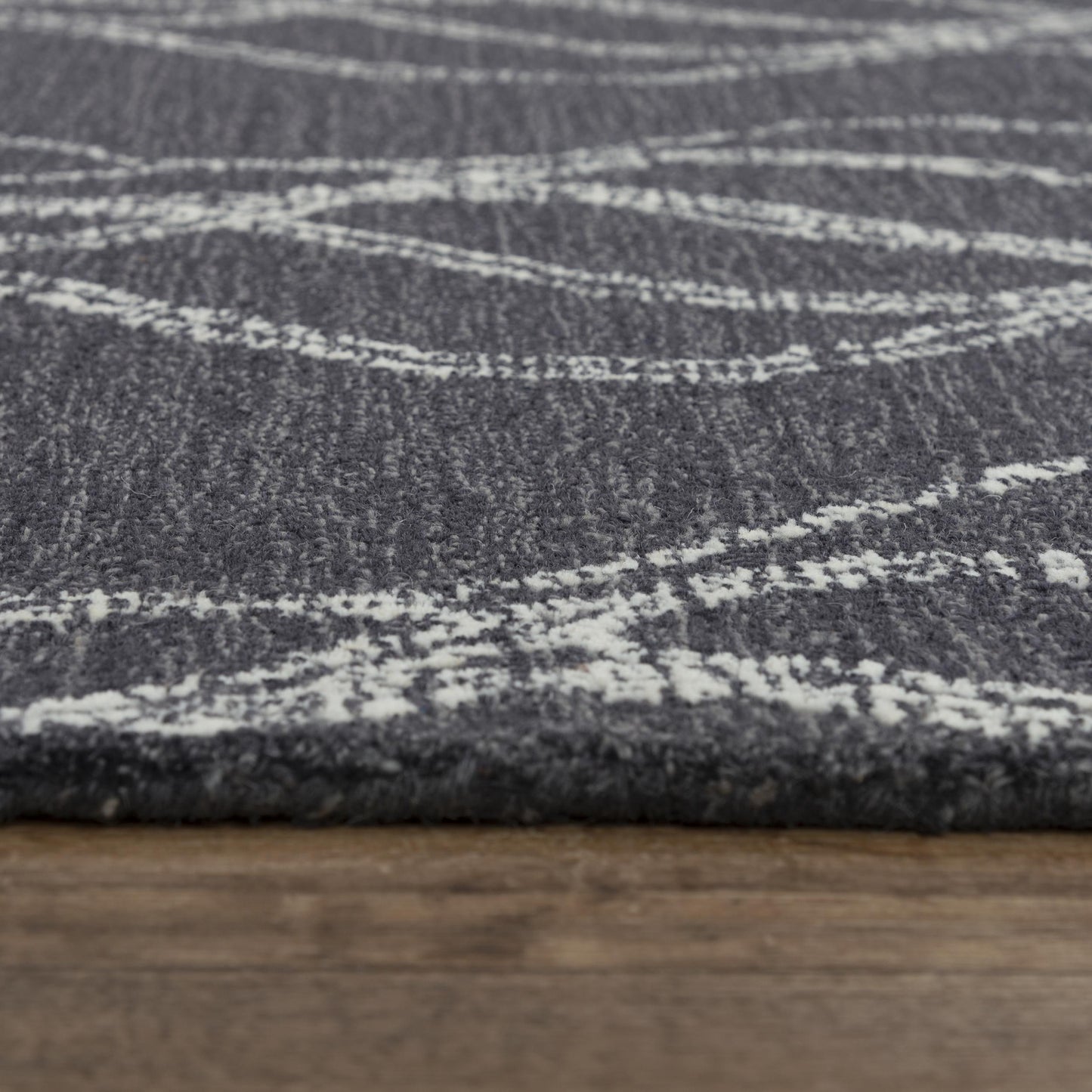 Taylor TAY870 Charcoal Hand-Tufted Rug - Rizzy