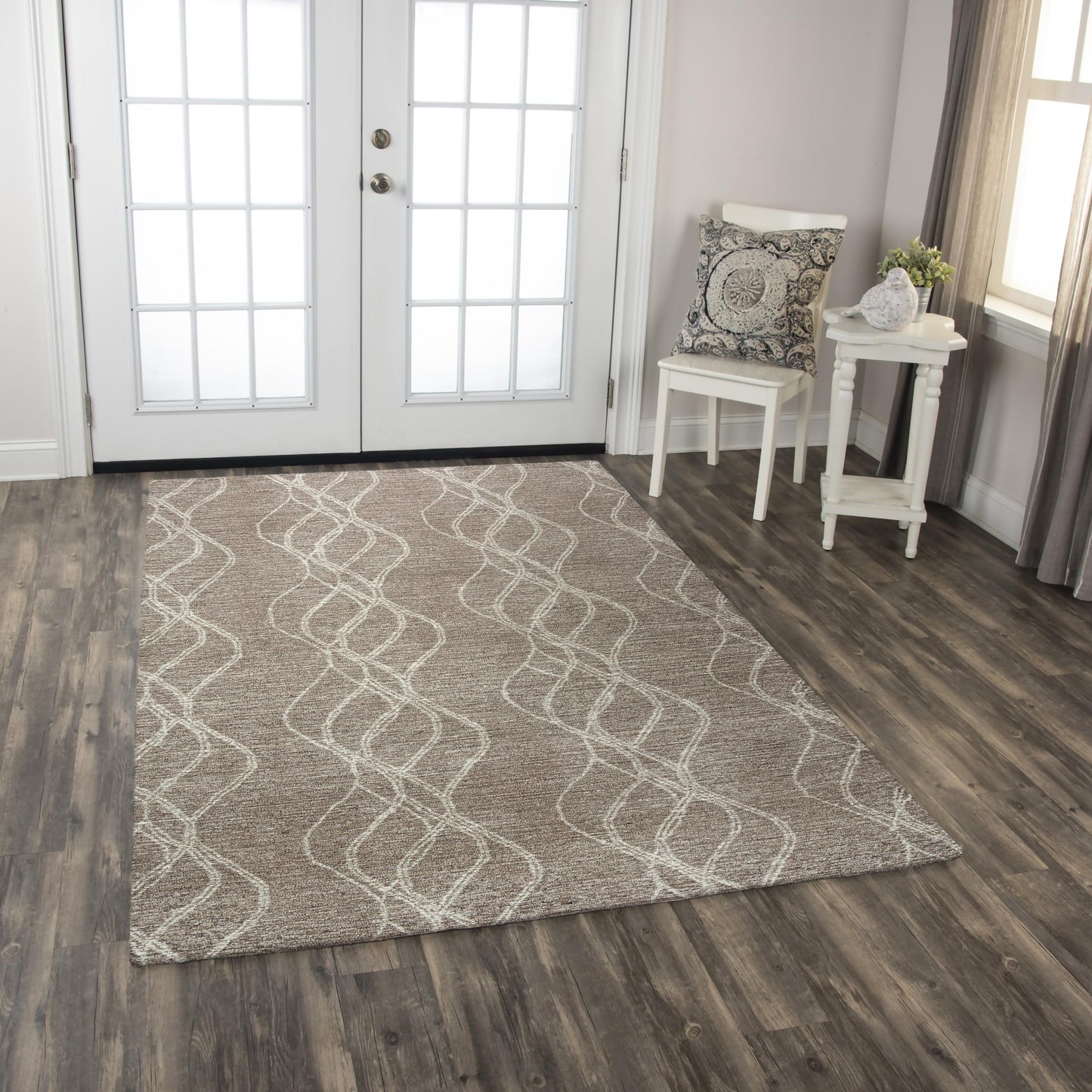 Taylor TAY871 Brown Hand-Tufted Rug - Rizzy