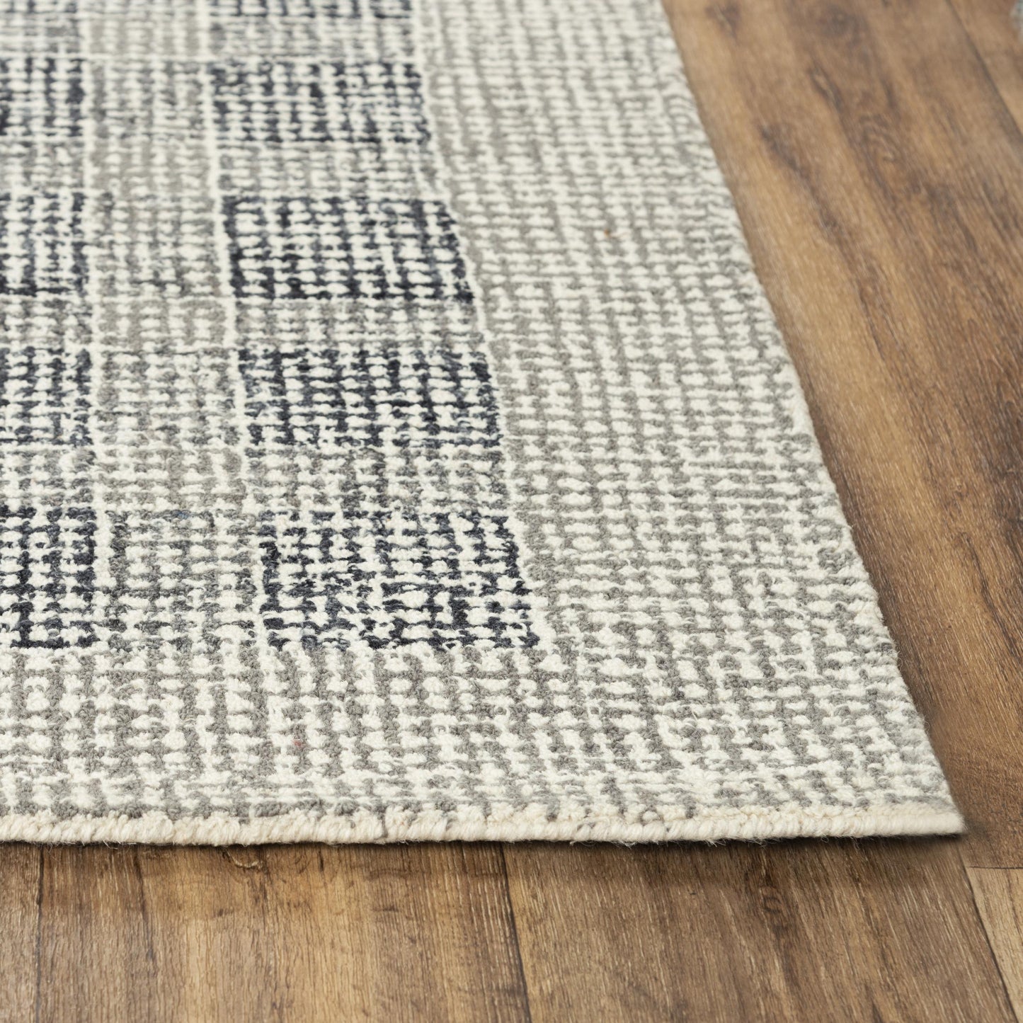 Taylor TAY876 Charcoal Hand-Tufted Rug - Rizzy