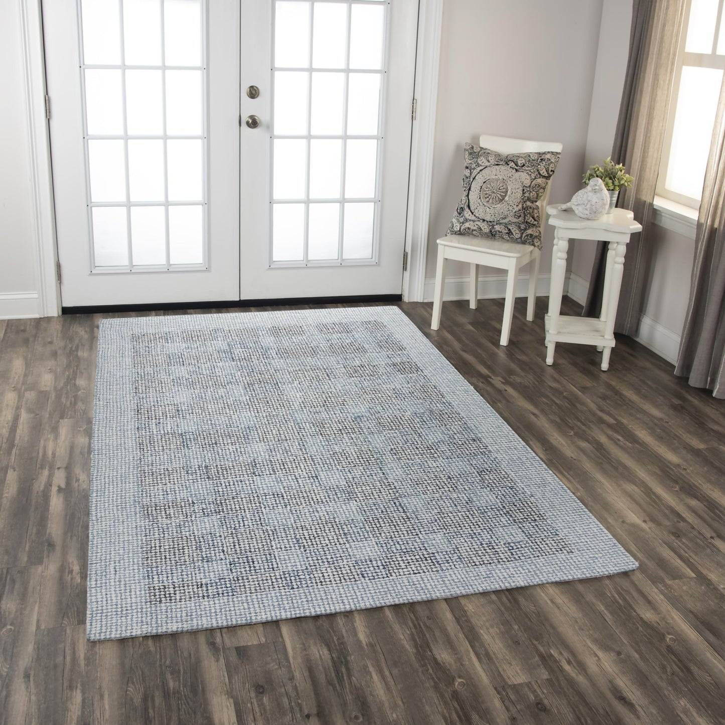 Taylor TAY877 Blue Hand-Tufted Rug - Rizzy