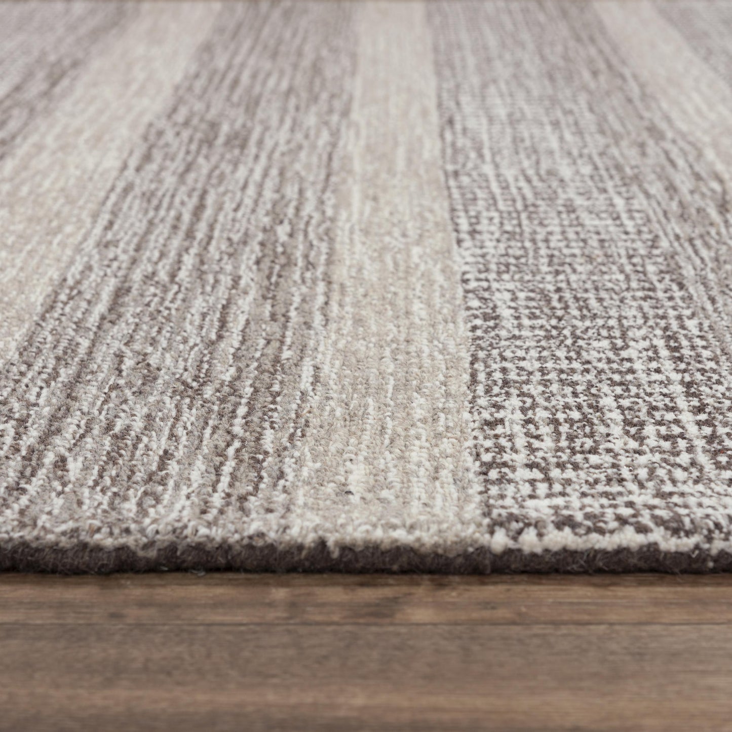 Taylor TAY882 Brown/Natural Hand-Tufted Rug - Rizzy