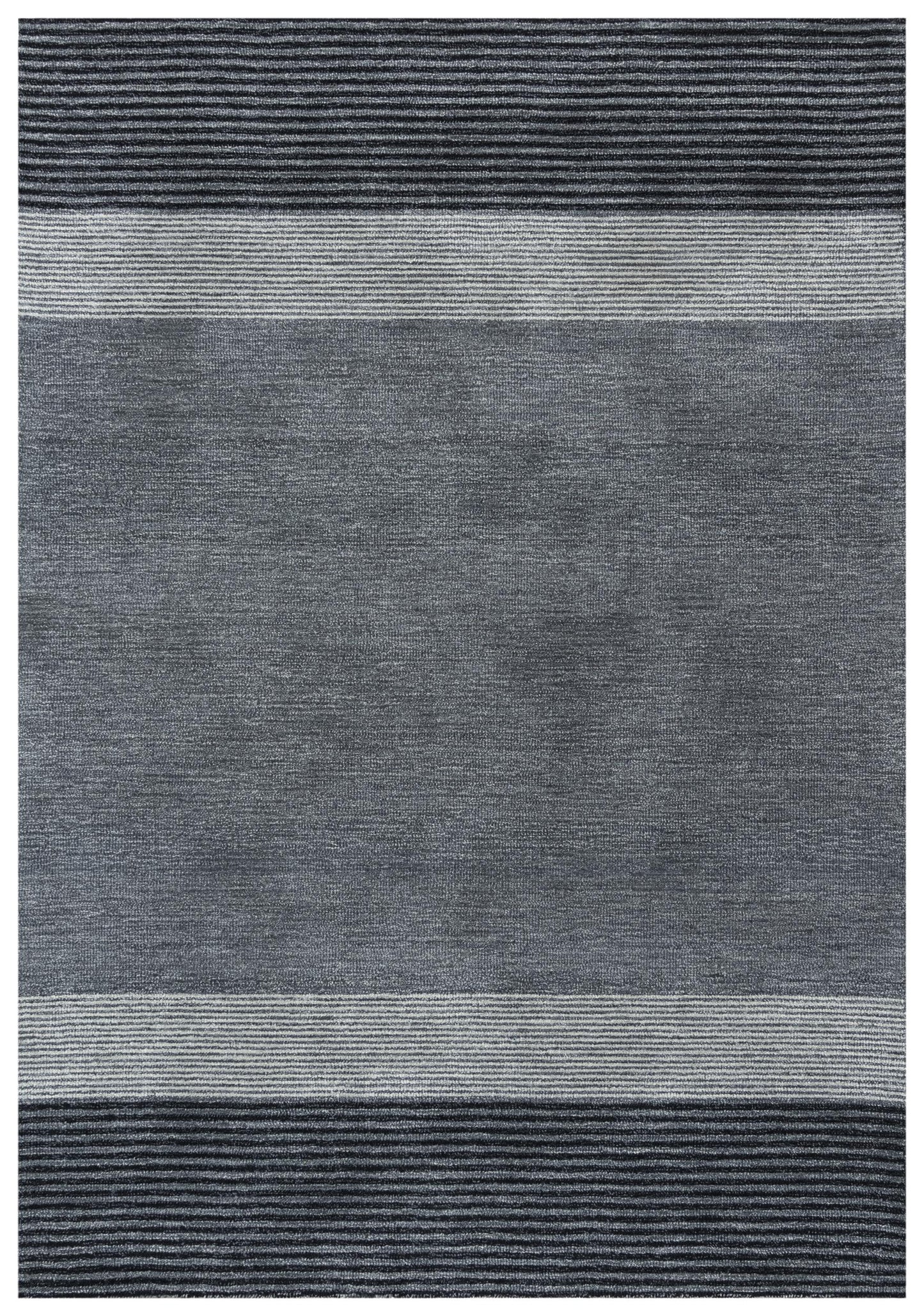 Taylor TAY887 Charcoal Hand-Tufted Rug - Rizzy