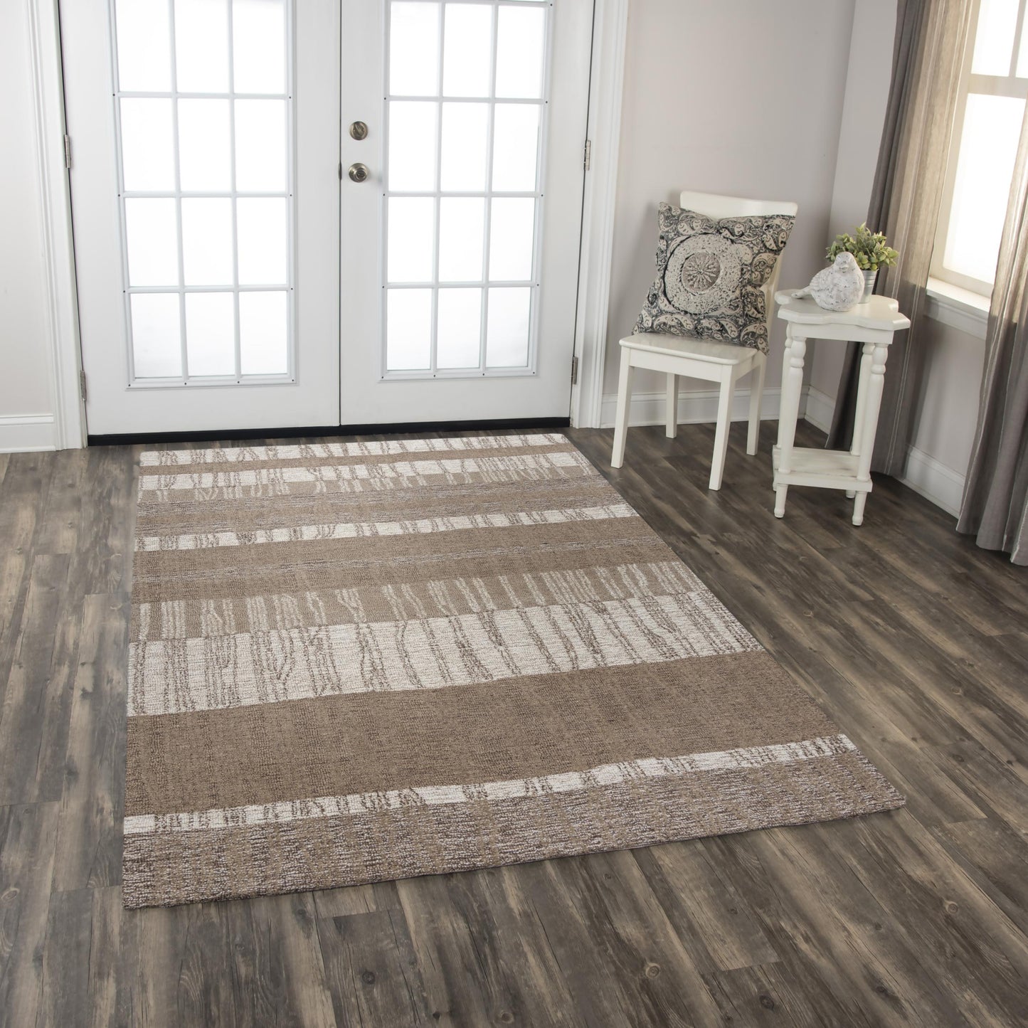 Taylor TAY891 Brown Hand-Tufted Rug - Rizzy