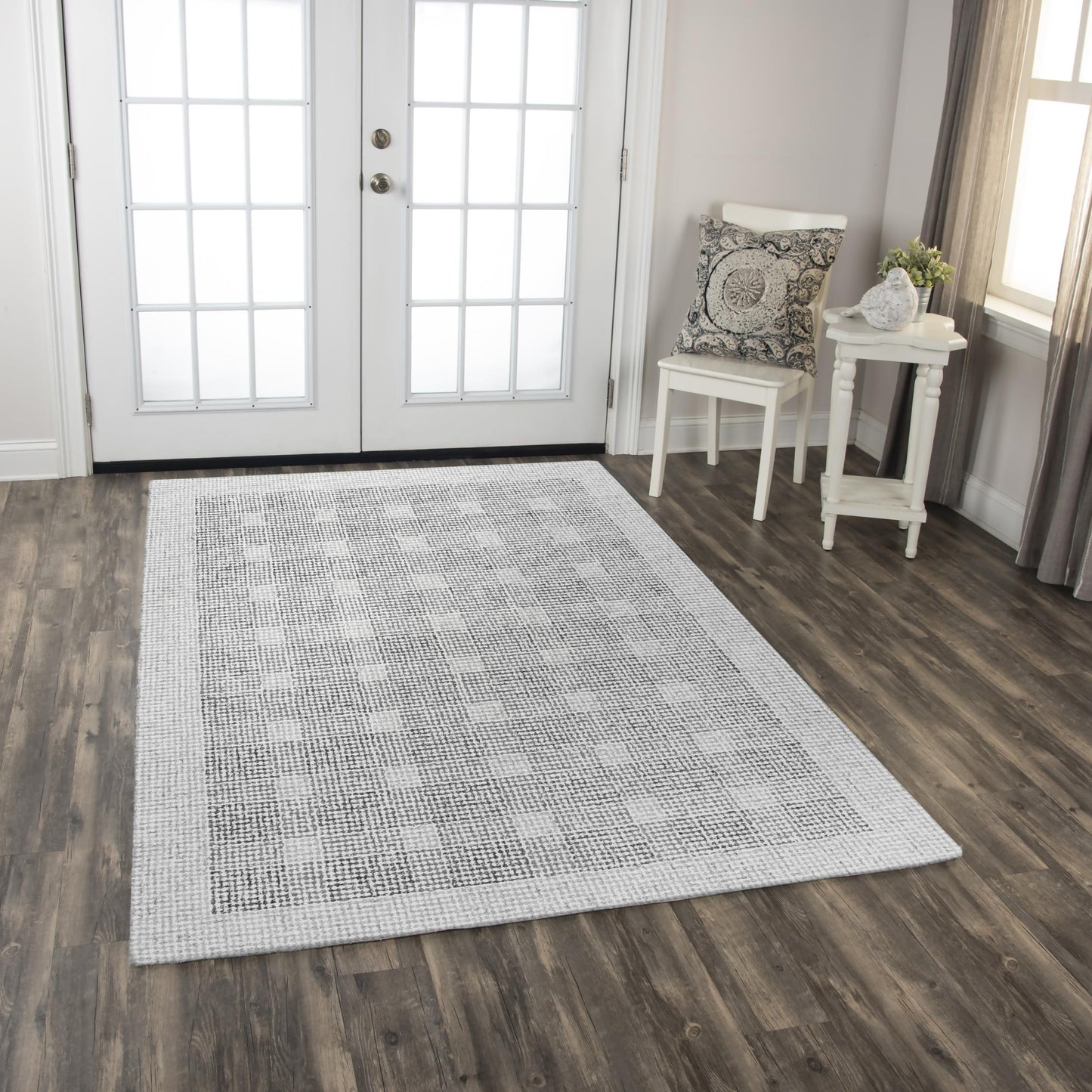 Taylor TAY893 Gray Hand-Tufted Rug - Rizzy