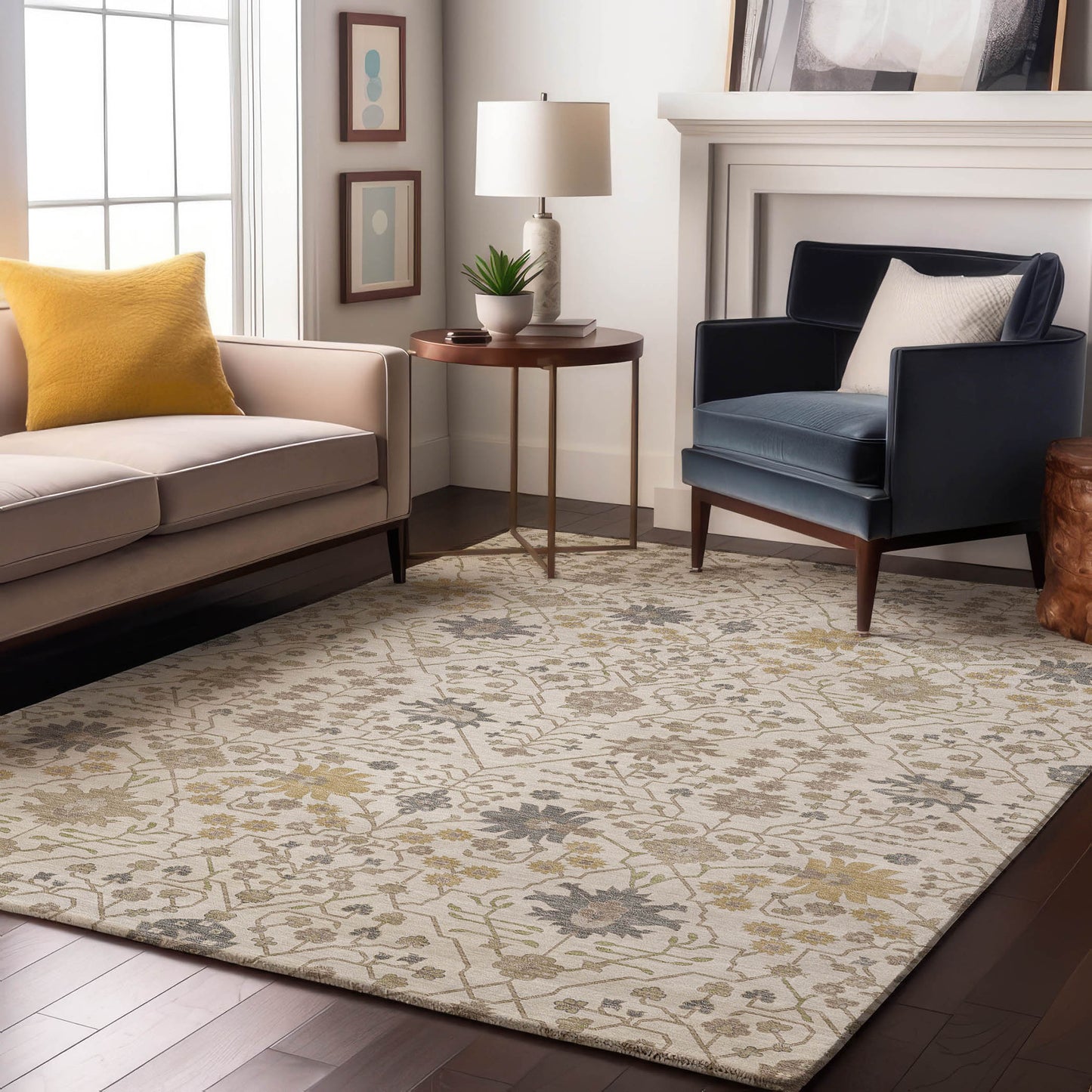 Machine Made Tabrook TB12 Ivory - Dalyn Rugs