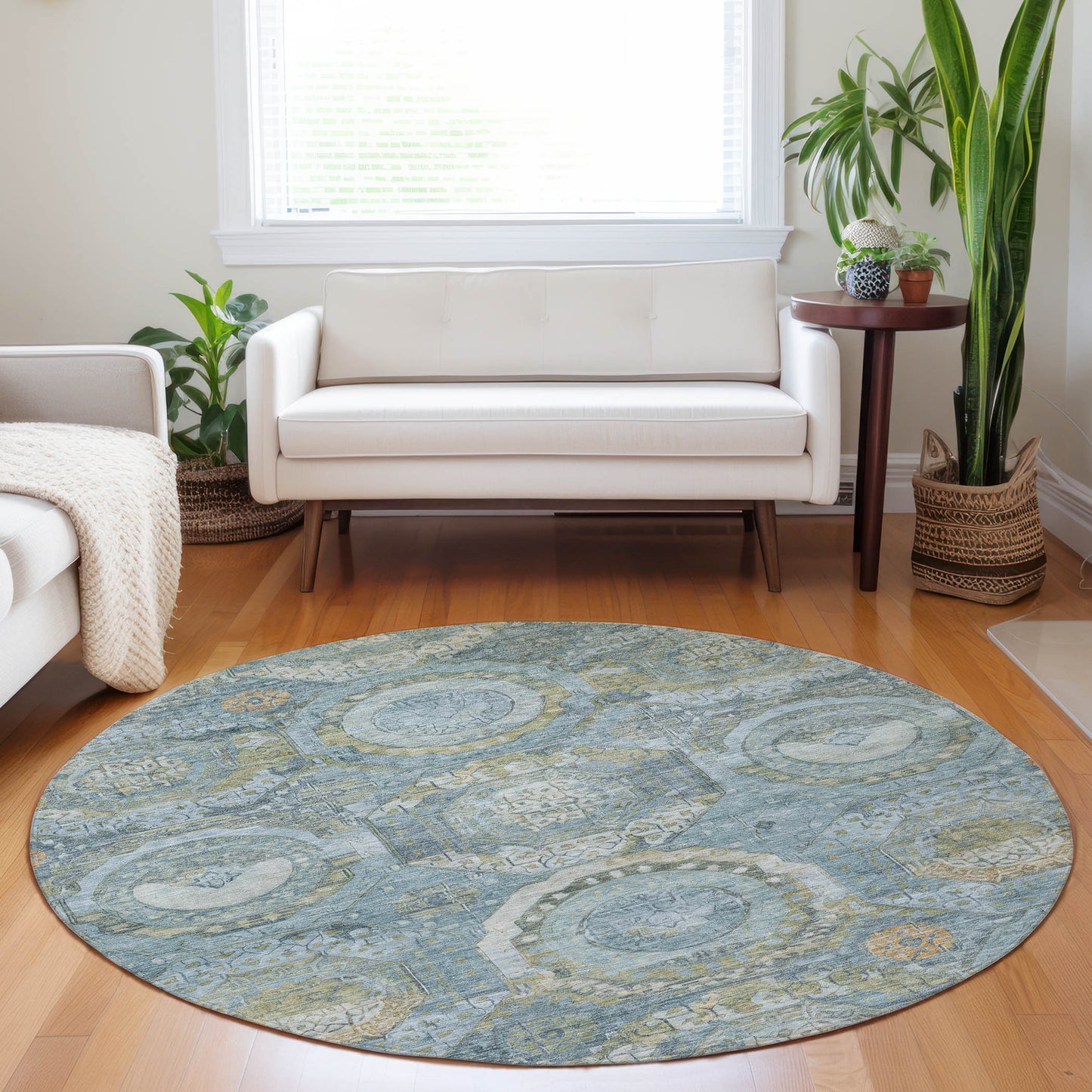 Machine Made Tabrook TB14 Blue - Dalyn Rugs