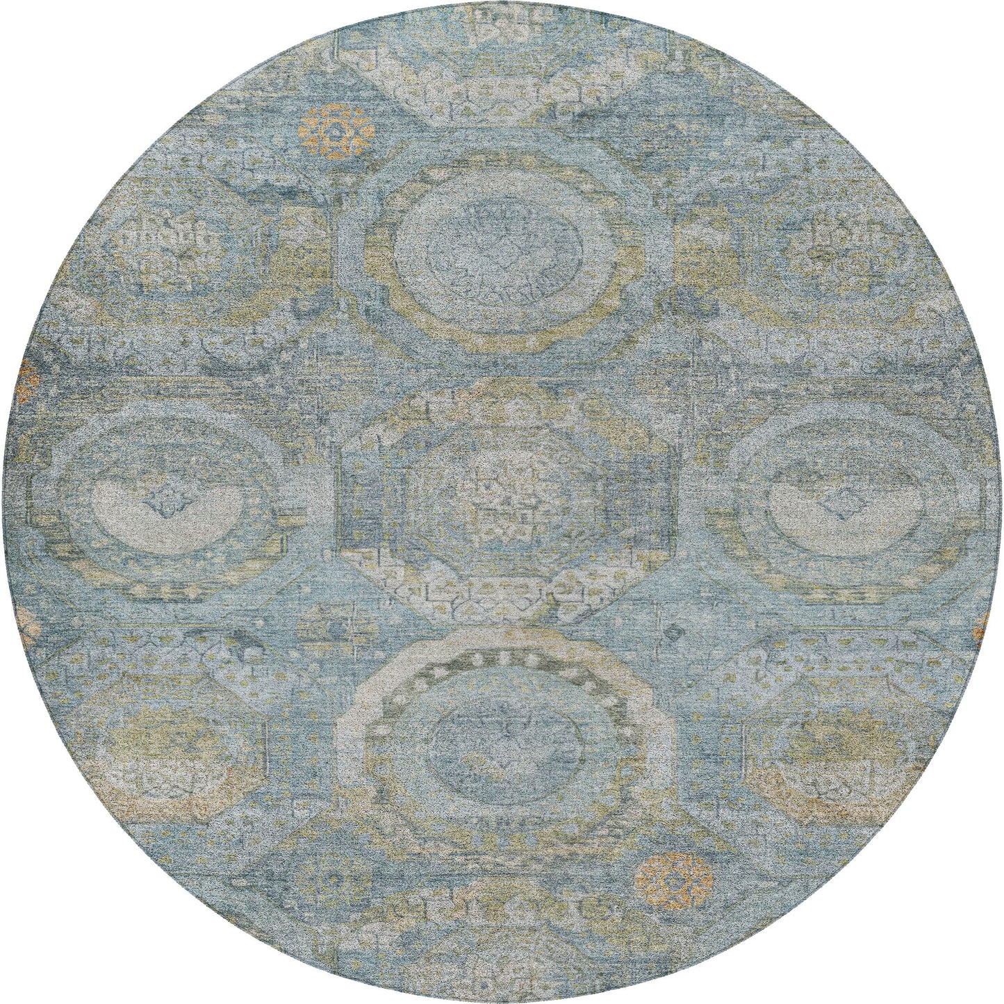Machine Made Tabrook TB14 Blue - Dalyn Rugs