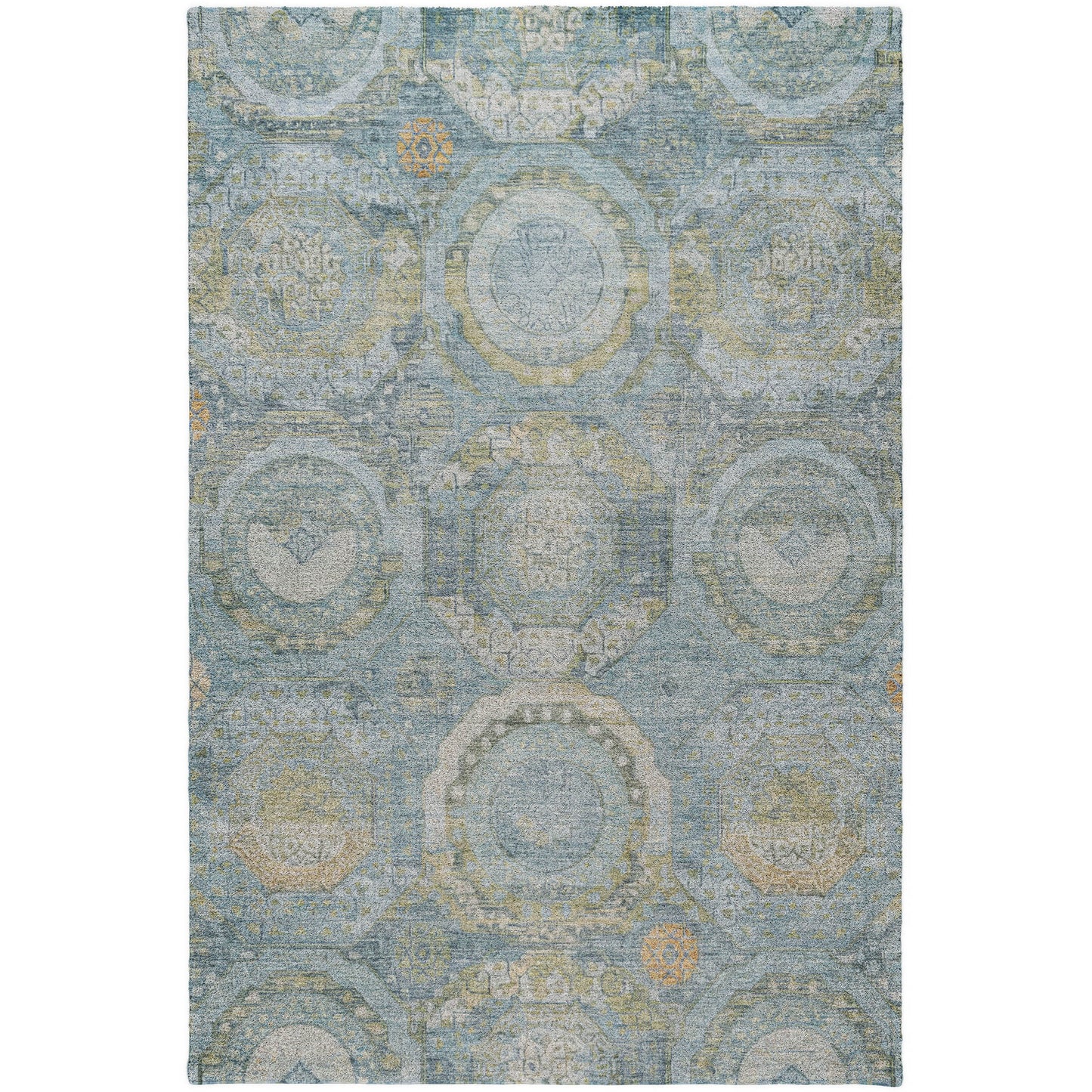 Machine Made Tabrook TB14 Blue - Dalyn Rugs