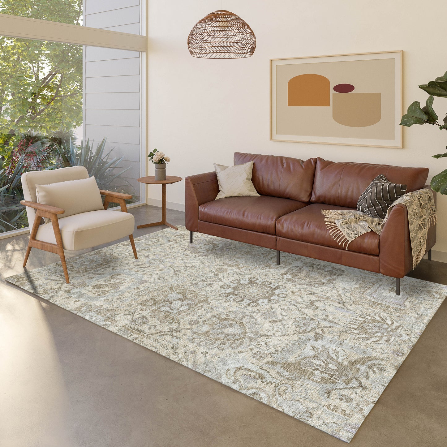 Machine Made Tabrook TB15 Ivory - Dalyn Rugs