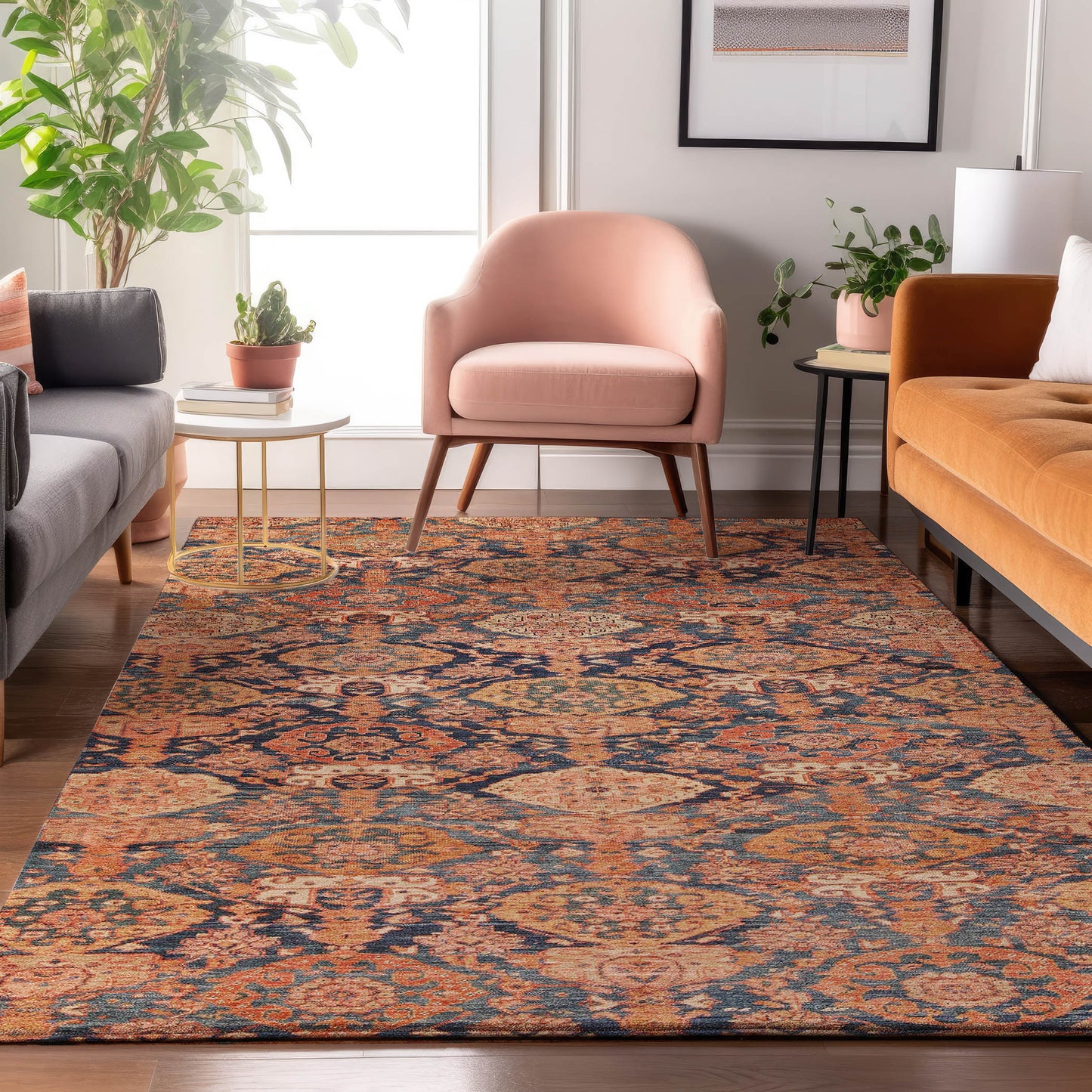 Machine Made Tabrook TB3 Terracotta - Dalyn Rugs