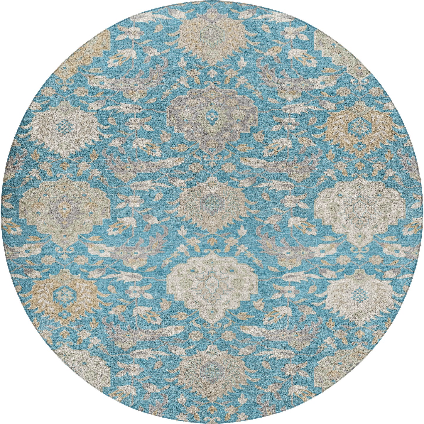 Machine Made Tabrook TB4 Blue - Dalyn Rugs