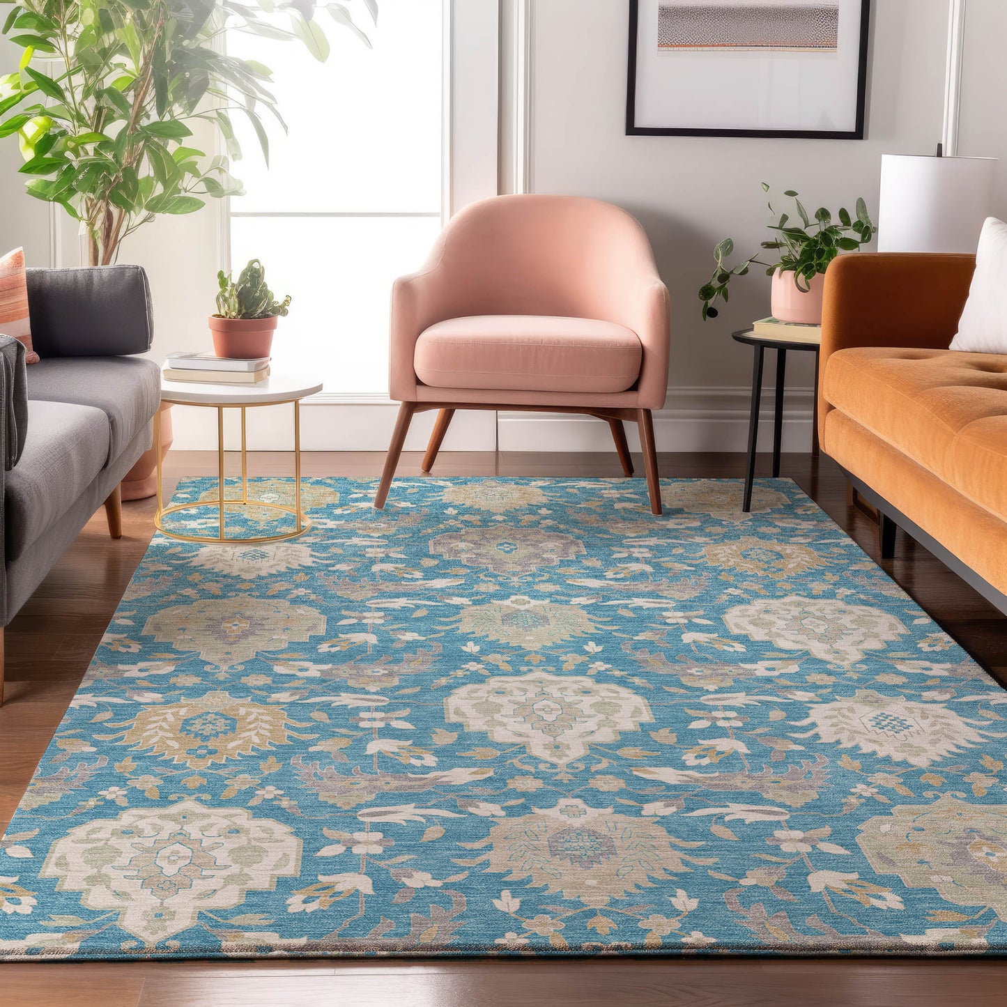 Machine Made Tabrook TB4 Blue - Dalyn Rugs