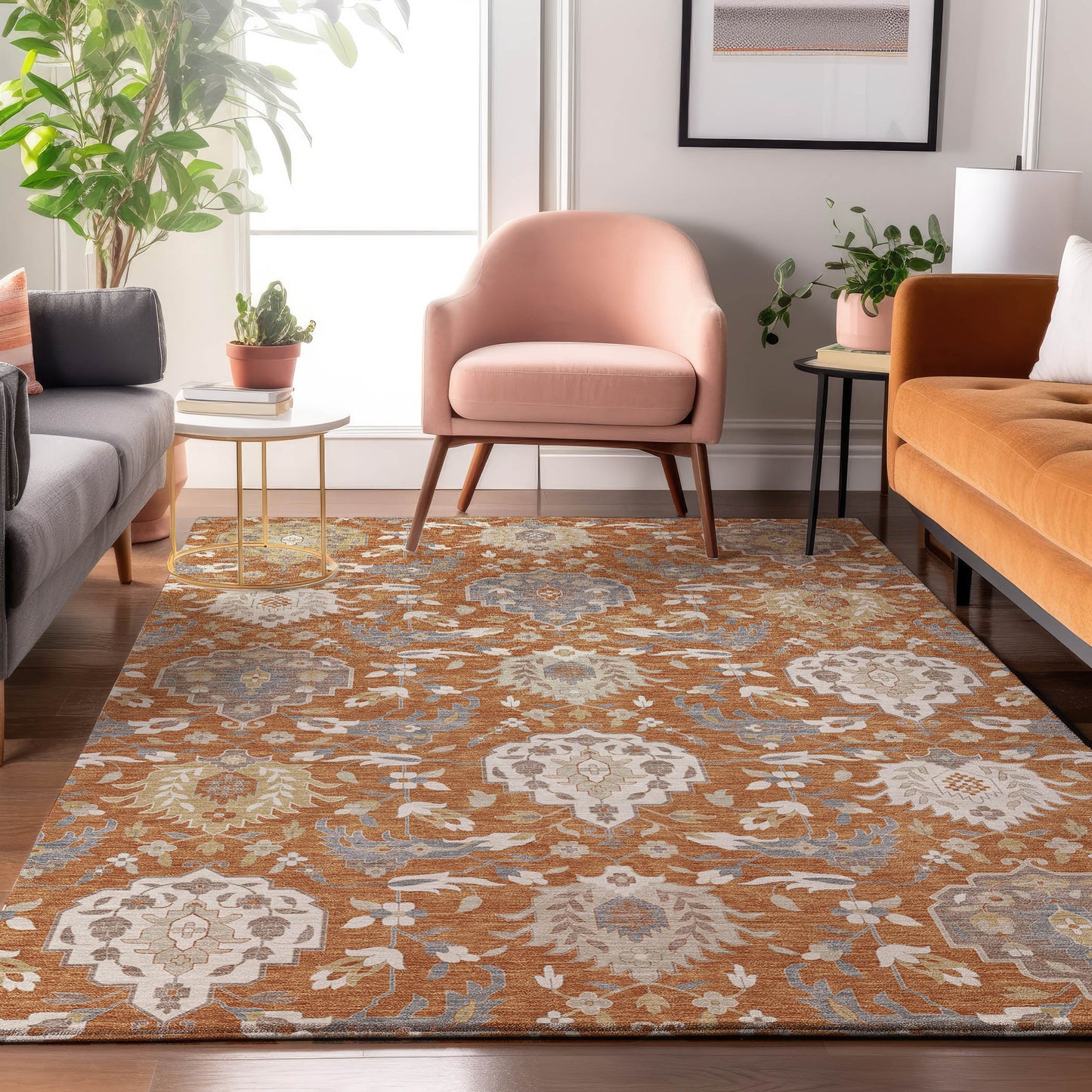 Machine Made Tabrook TB4 Copper - Dalyn Rugs
