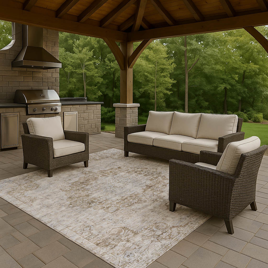 Machine Made Tabrook TB5 Chocolate - Dalyn Rugs