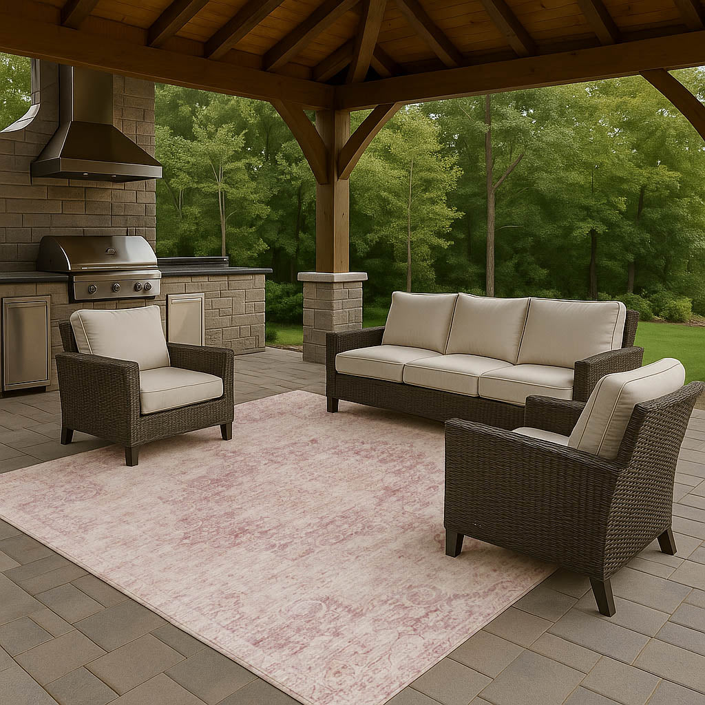 Machine Made Tabrook TB5 Pink - Dalyn Rugs