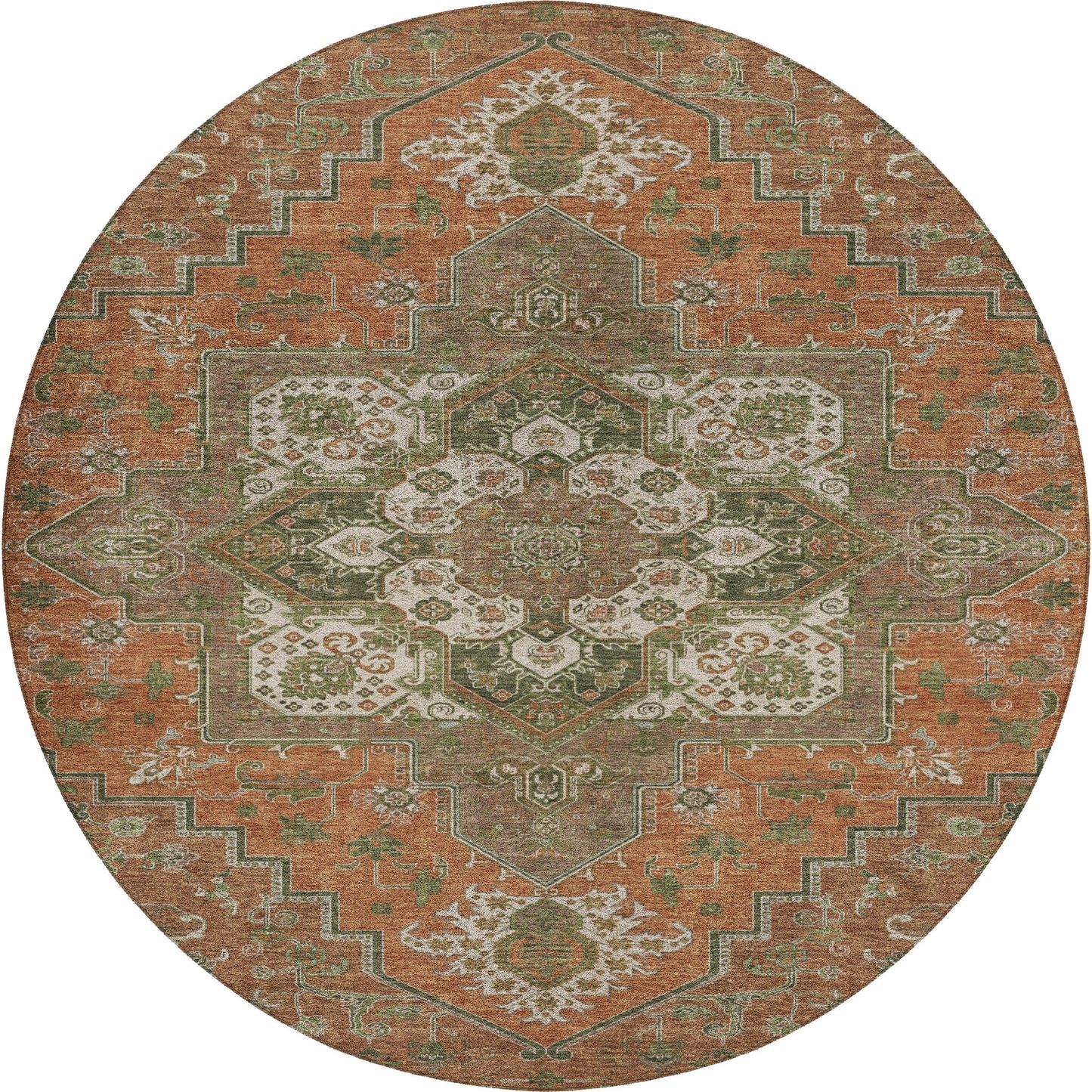 Machine Made Tabrook TB9 Rust - Dalyn Rugs