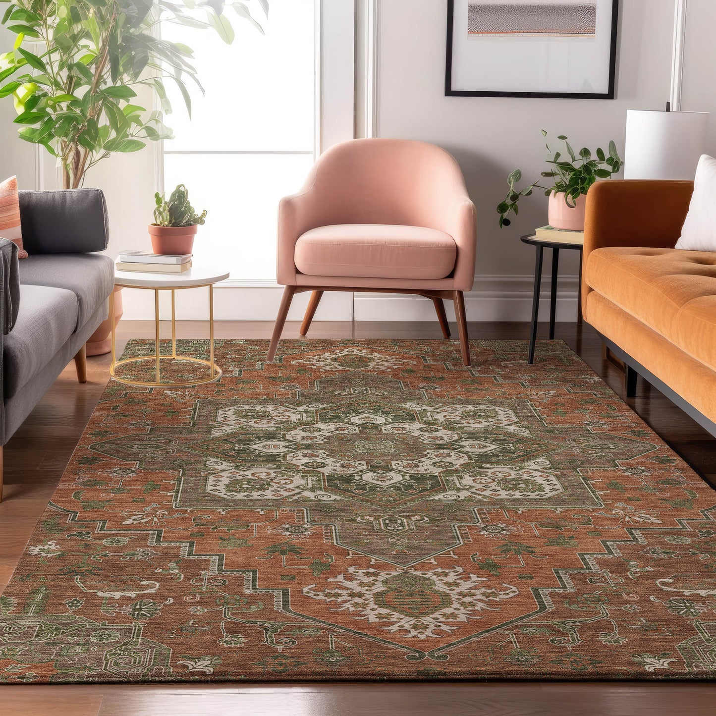 Machine Made Tabrook TB9 Rust - Dalyn Rugs