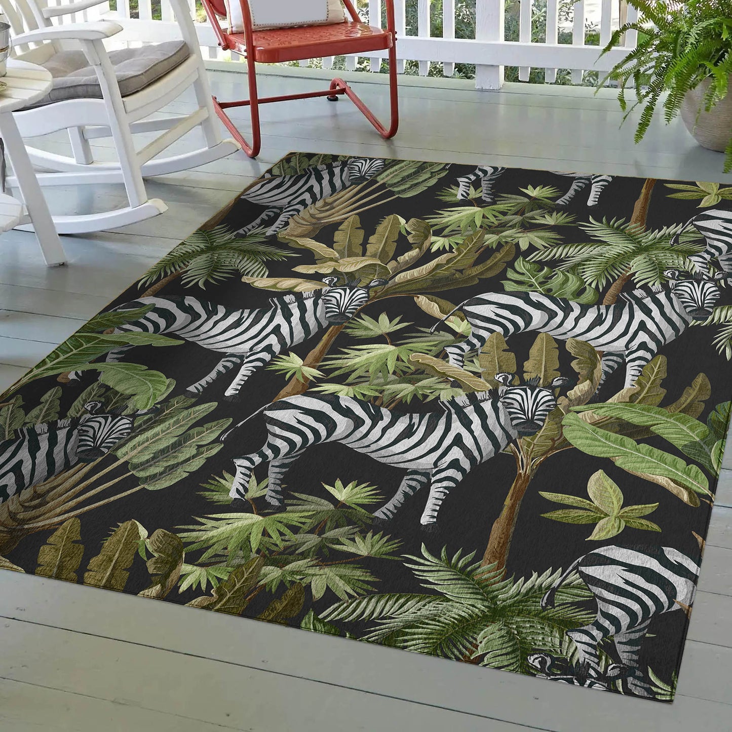 Machine Made Tropics TC13 Black - Dalyn Rugs