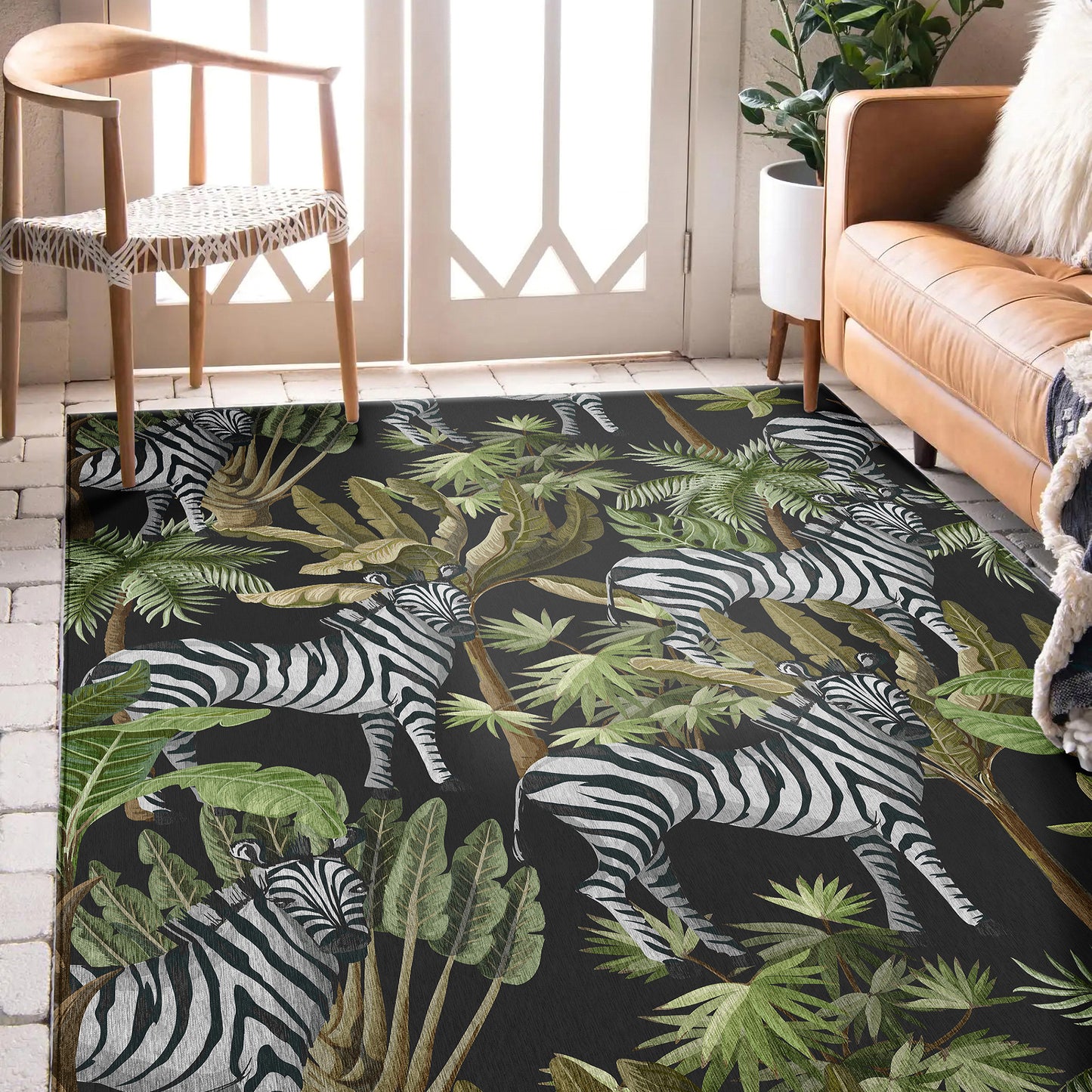 Machine Made Tropics TC13 Black - Dalyn Rugs