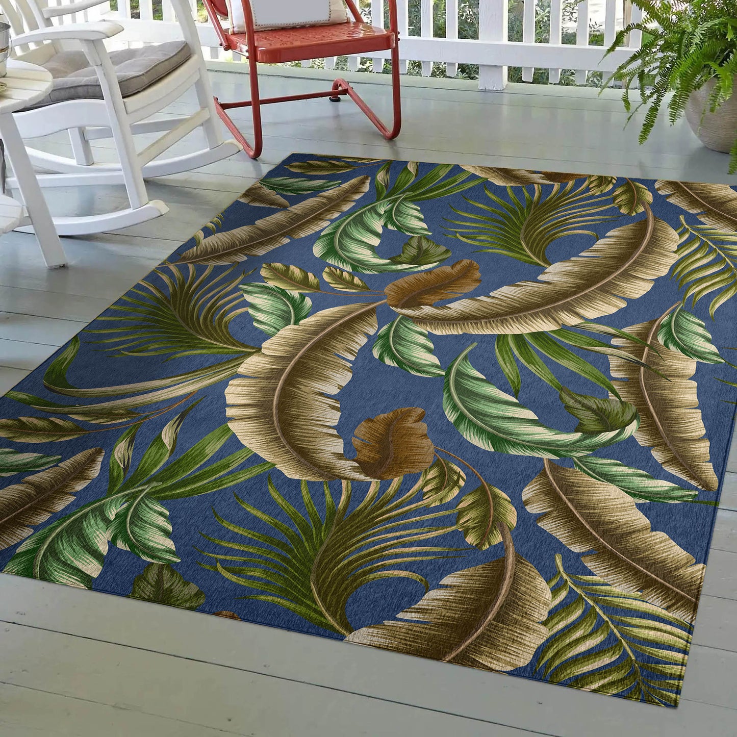 Machine Made Tropics TC1 Indigo - Dalyn Rugs