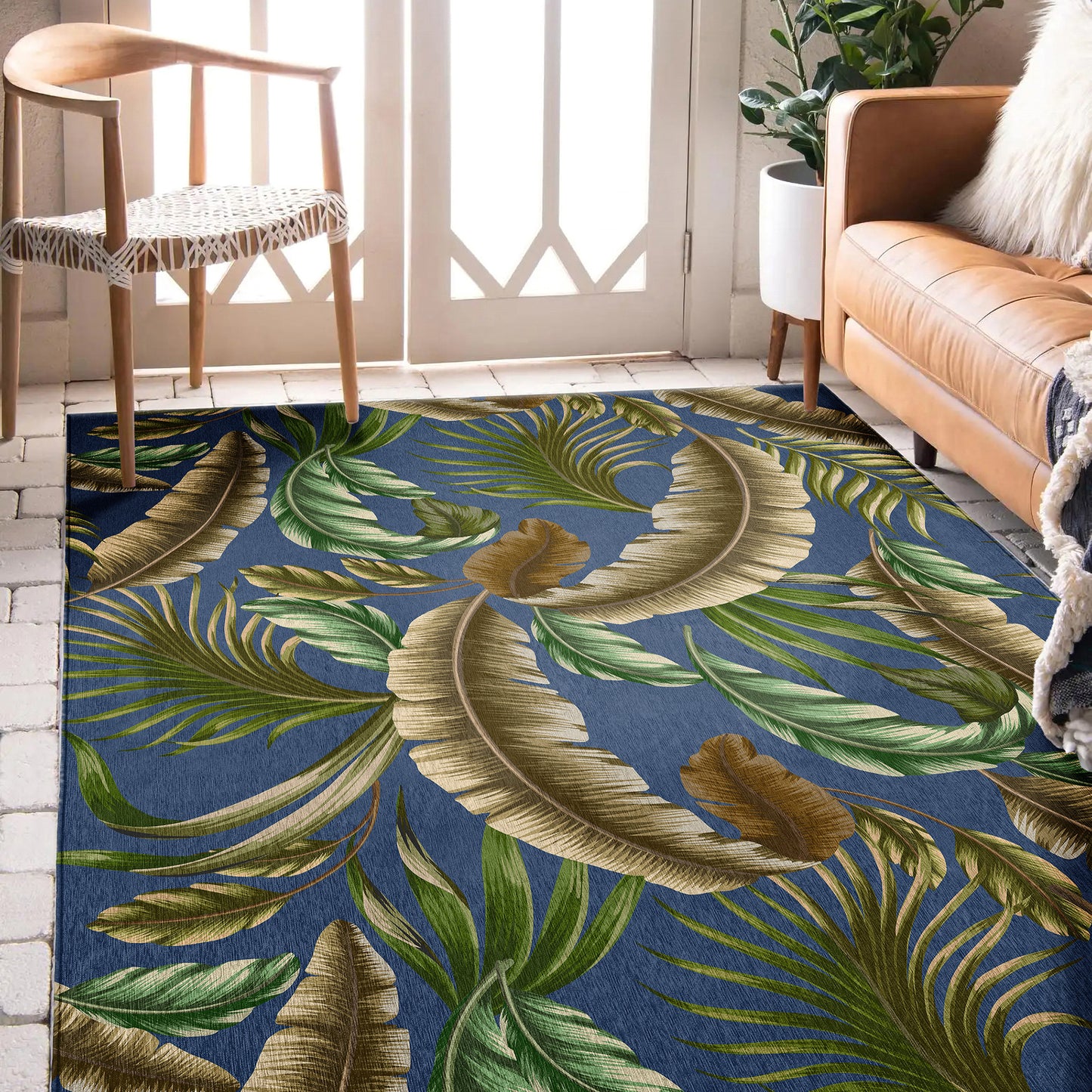 Machine Made Tropics TC1 Indigo - Dalyn Rugs