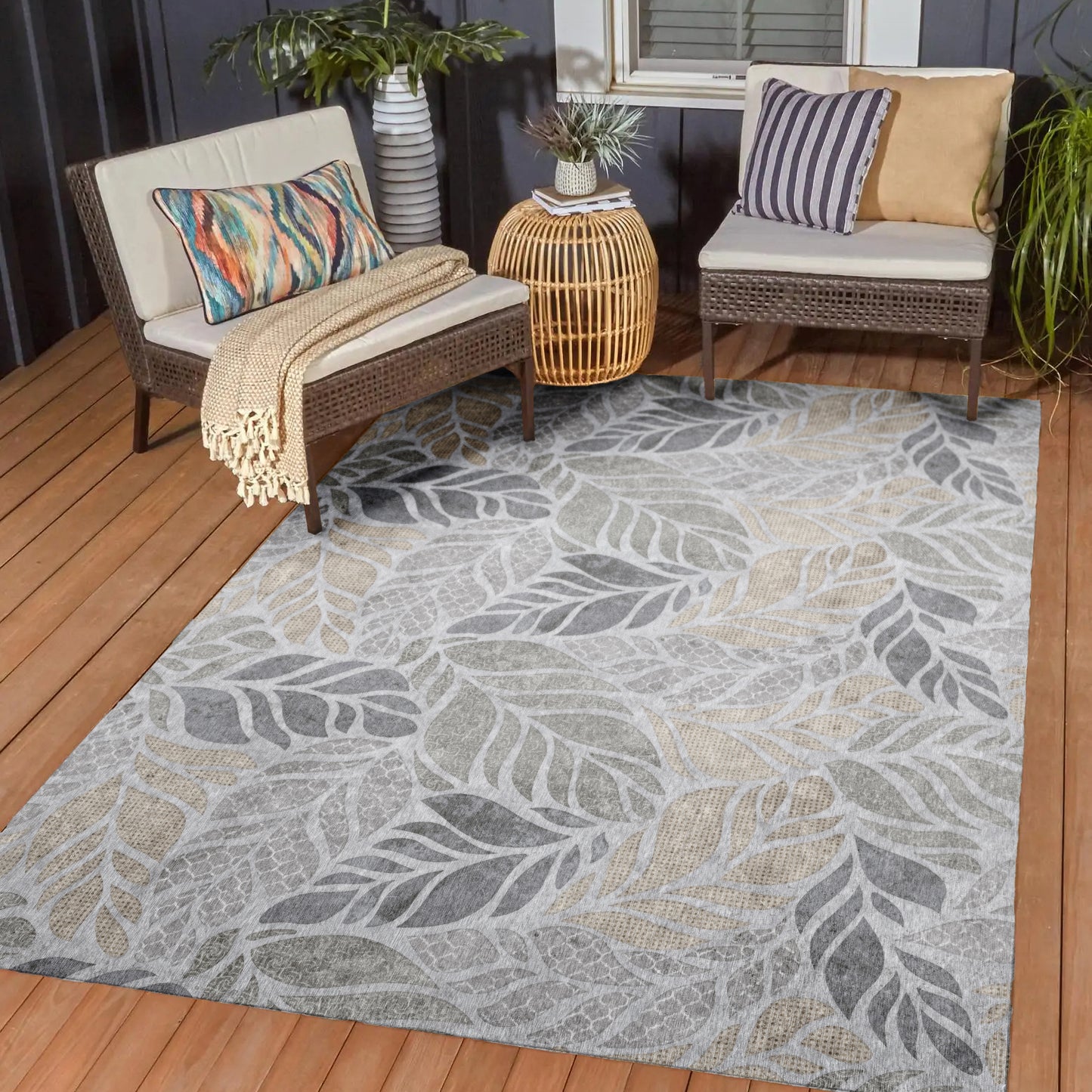 Machine Made Tropics TC3 Gray - Dalyn Rugs