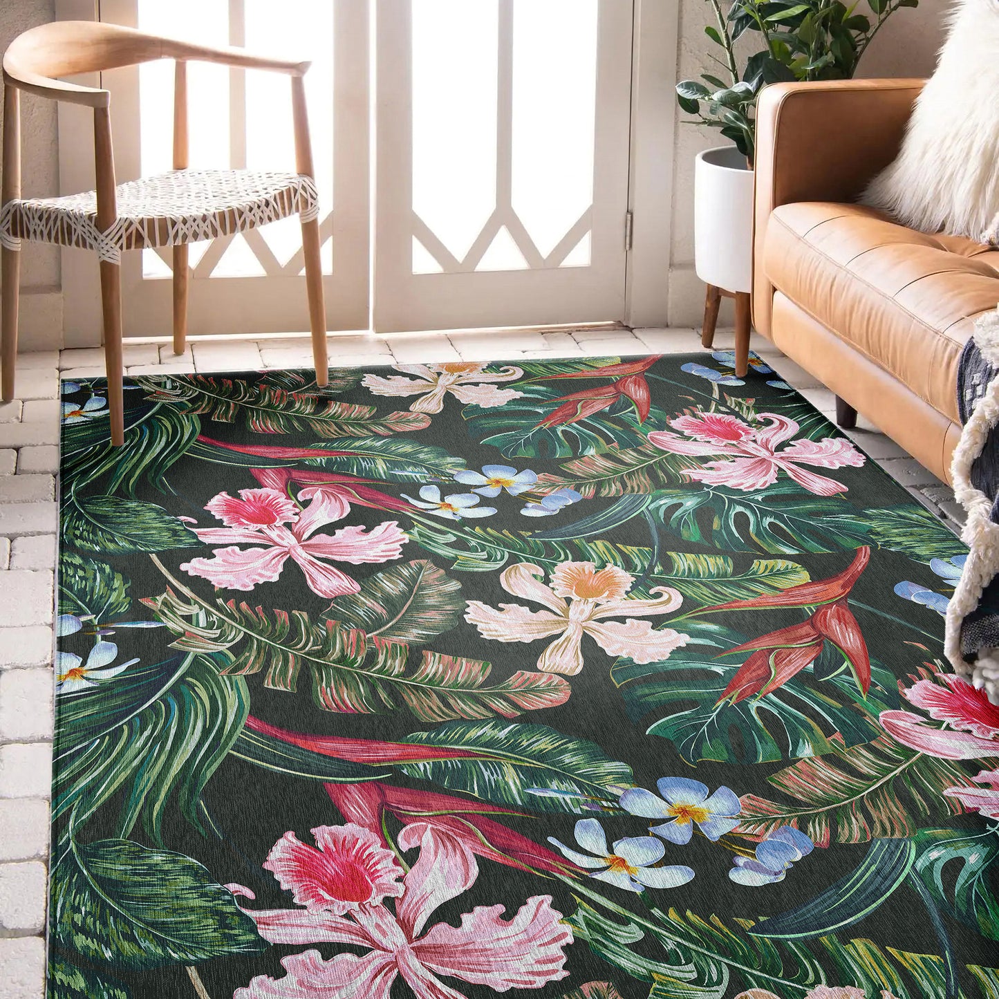 Machine Made Tropics TC6 Black - Dalyn Rugs
