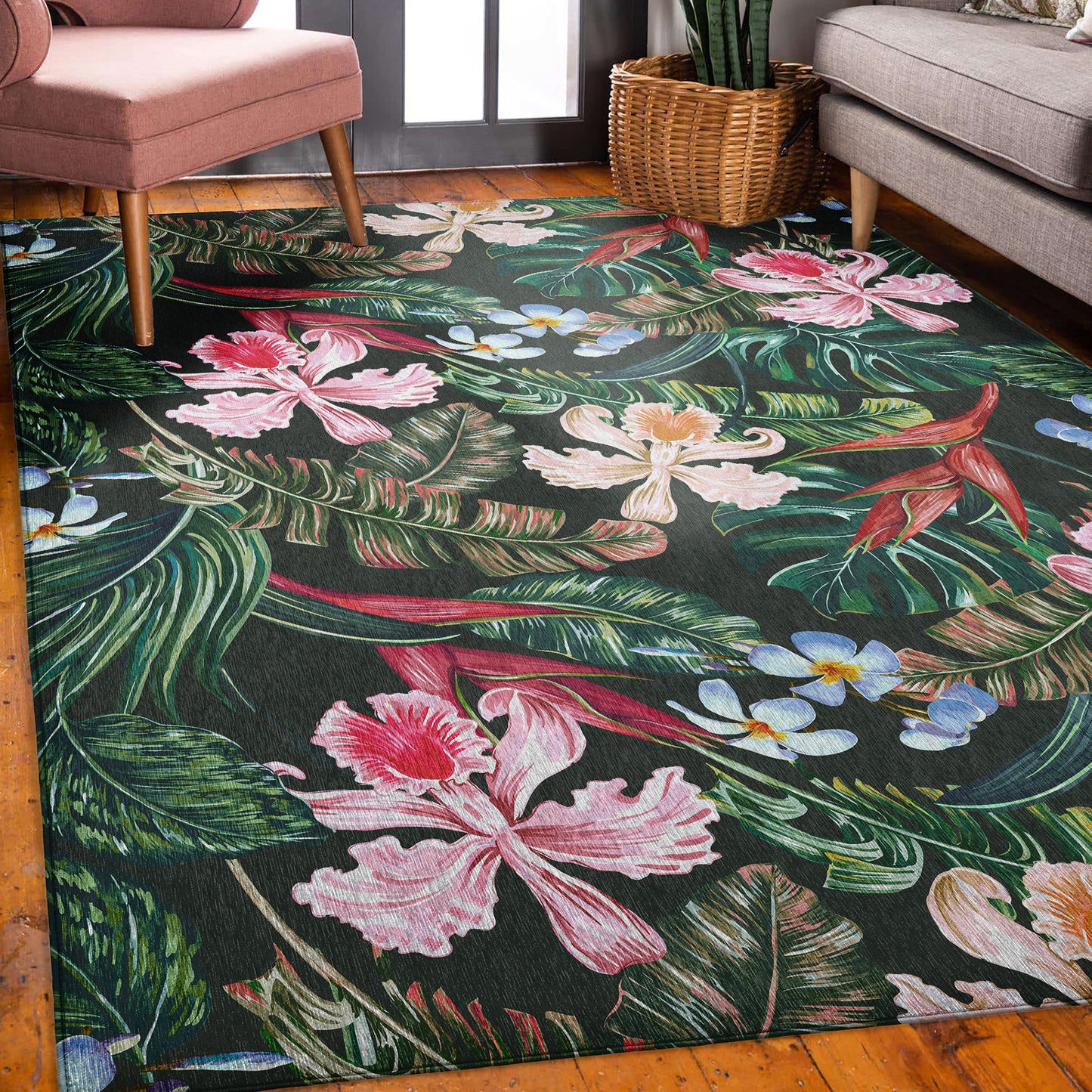 Machine Made Tropics TC6 Black - Dalyn Rugs