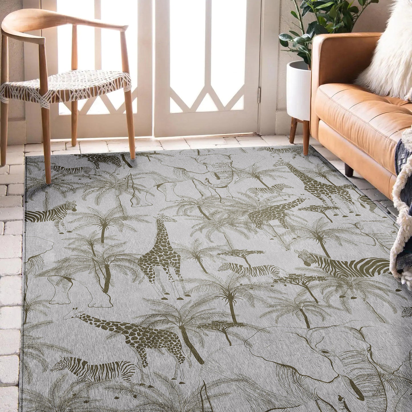 Machine Made Tropics TC7 Gray - Dalyn Rugs
