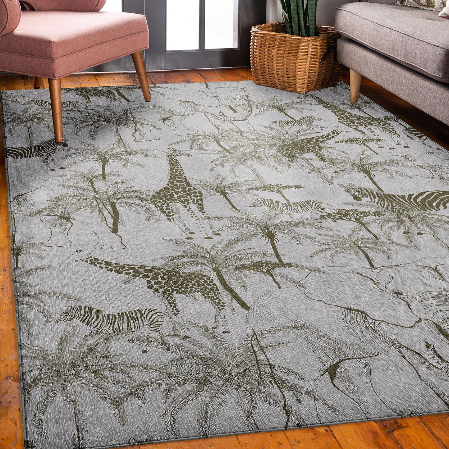 Machine Made Tropics TC7 Gray - Dalyn Rugs