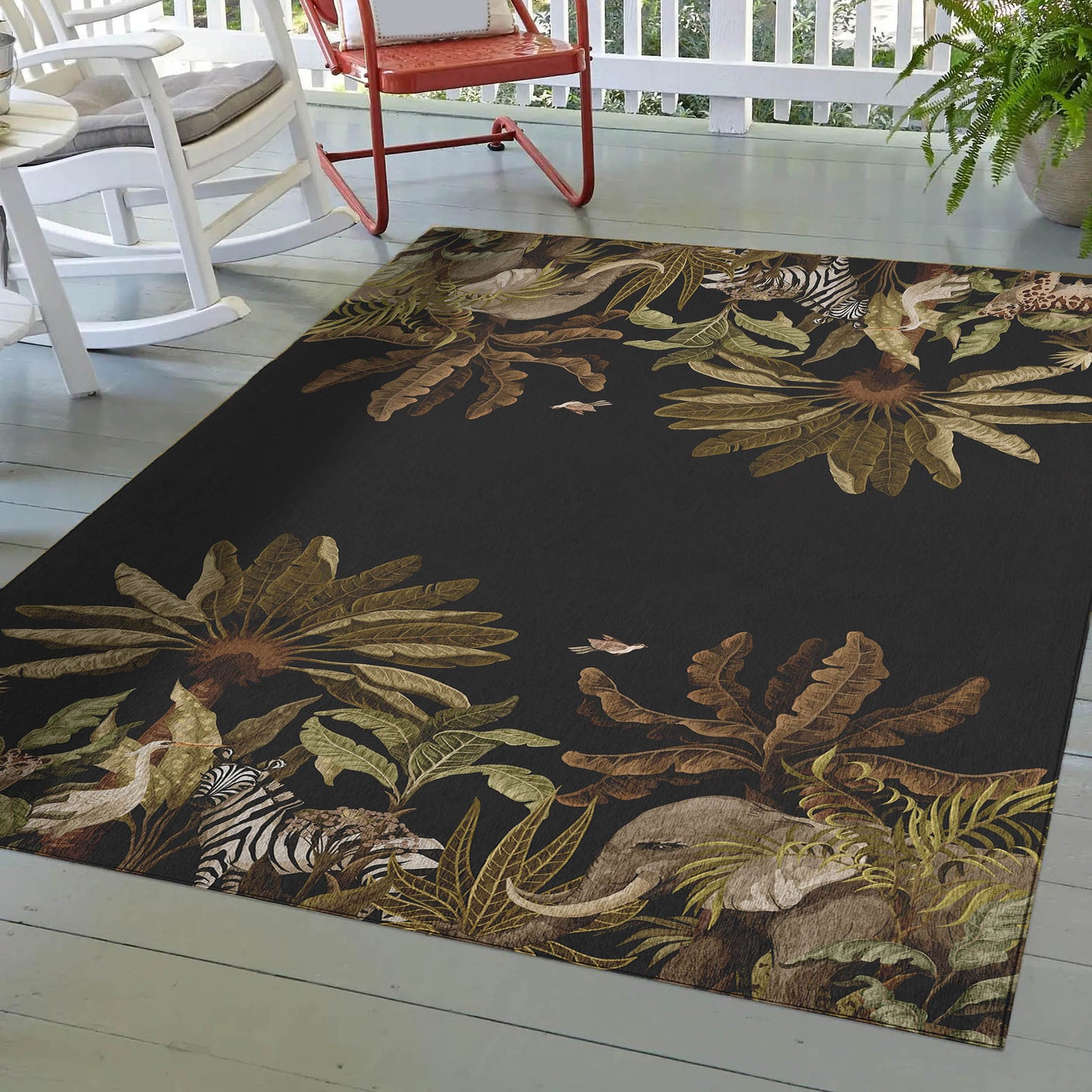 Machine Made Tropics TC8 Black - Dalyn Rugs