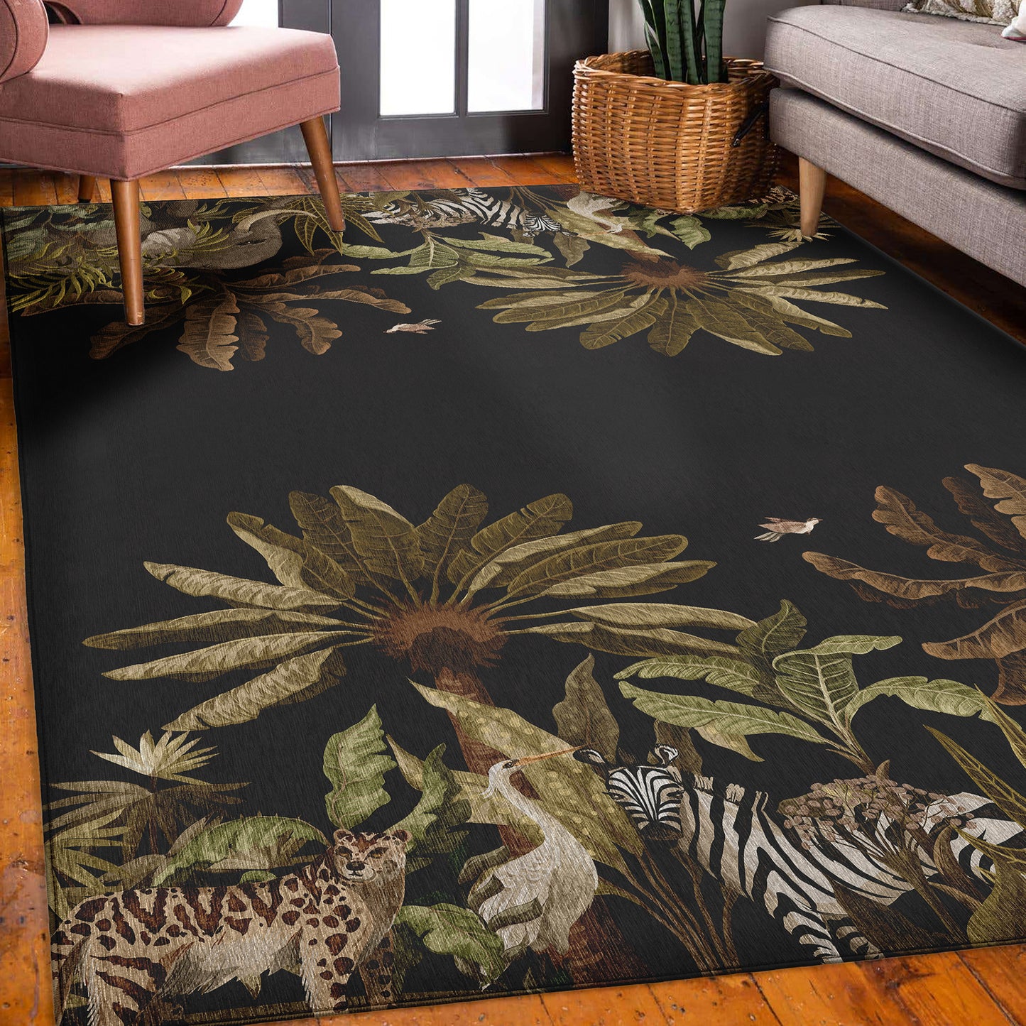 Machine Made Tropics TC8 Black - Dalyn Rugs