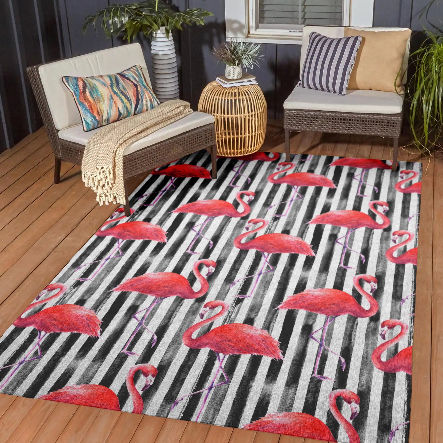 Machine Made Tropics TC9 Black - Dalyn Rugs