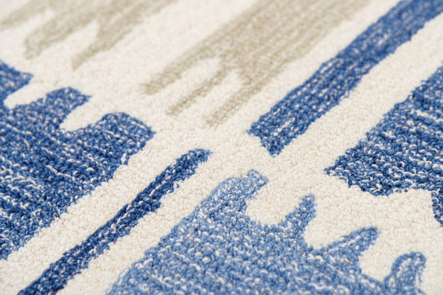 Tetra TET102 Blue Hand-Tufted Rug - Rizzy