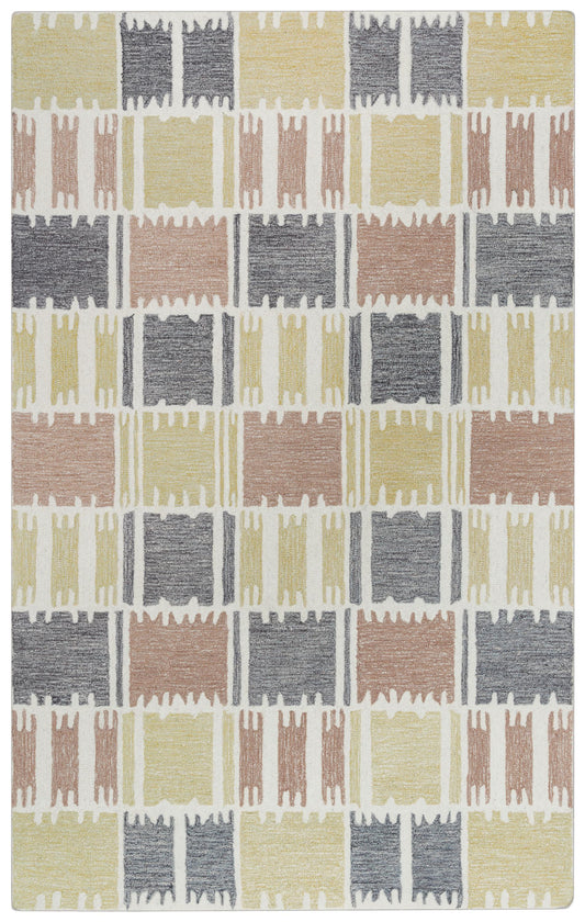 Tetra TET104 Beige Hand-Tufted Rug - Rizzy