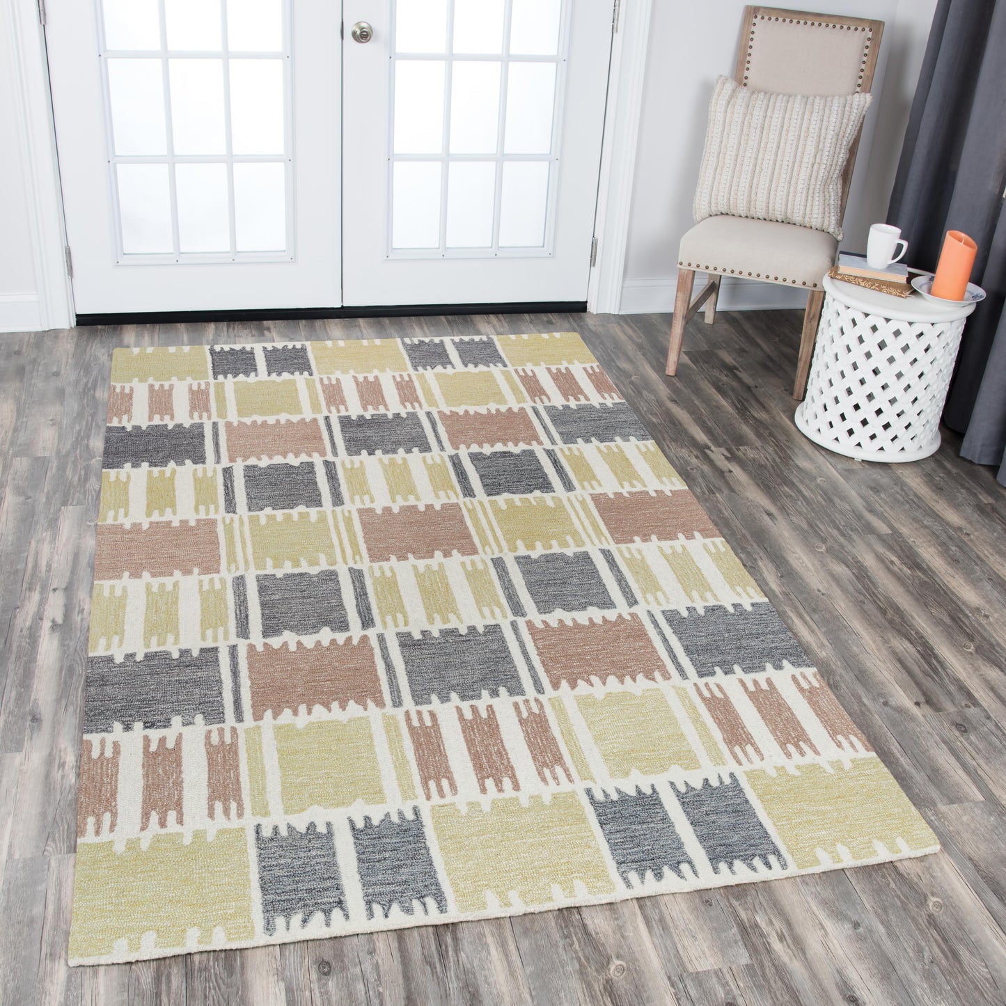 Tetra TET104 Beige Hand-Tufted Rug - Rizzy