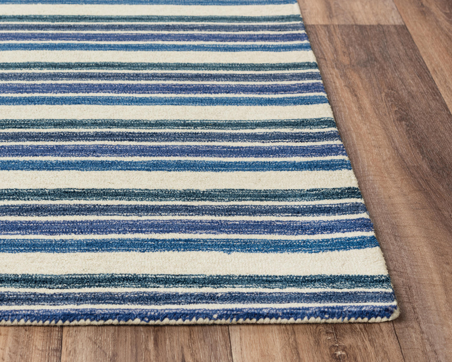 Tetra TET106 Blue Hand-Tufted Rug - Rizzy