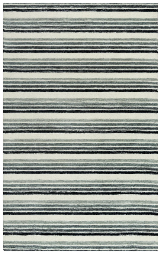 Tetra TET107 Gray Hand-Tufted Rug - Rizzy