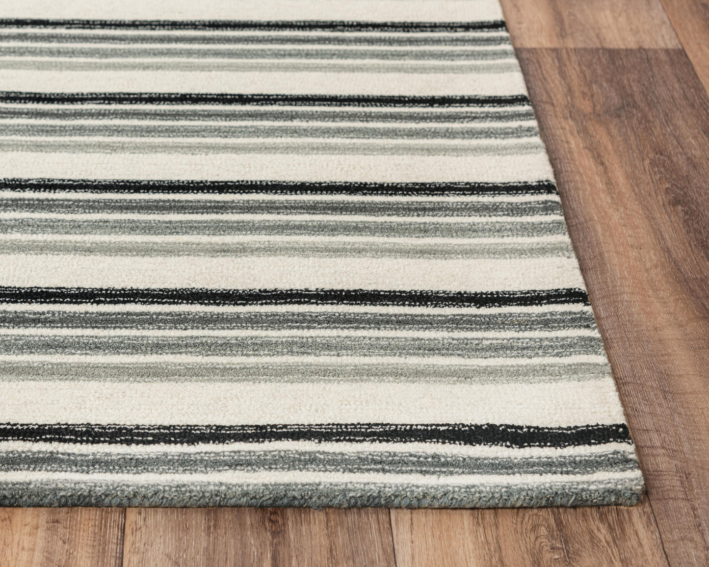 Tetra TET107 Gray Hand-Tufted Rug - Rizzy
