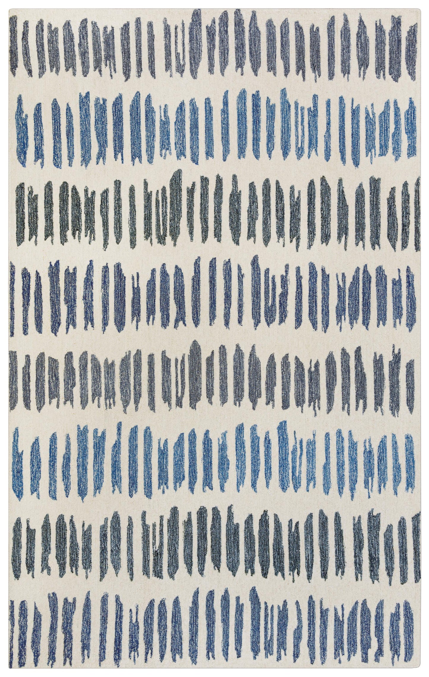 Tetra TET109 Ivory/Blue Hand-Tufted Rug - Rizzy