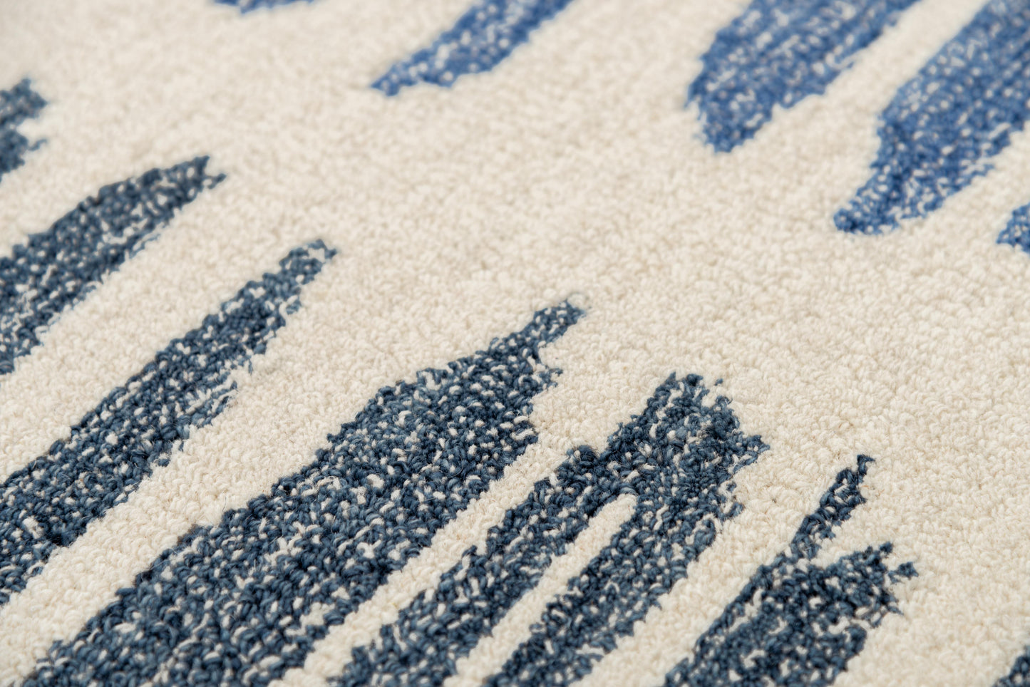 Tetra TET109 Ivory/Blue Hand-Tufted Rug - Rizzy