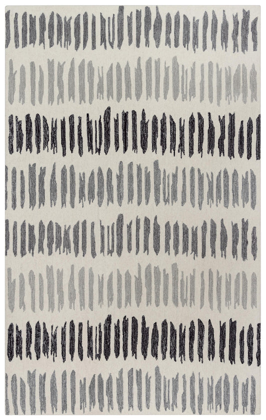 Tetra TET110 Gray Hand-Tufted Rug - Rizzy