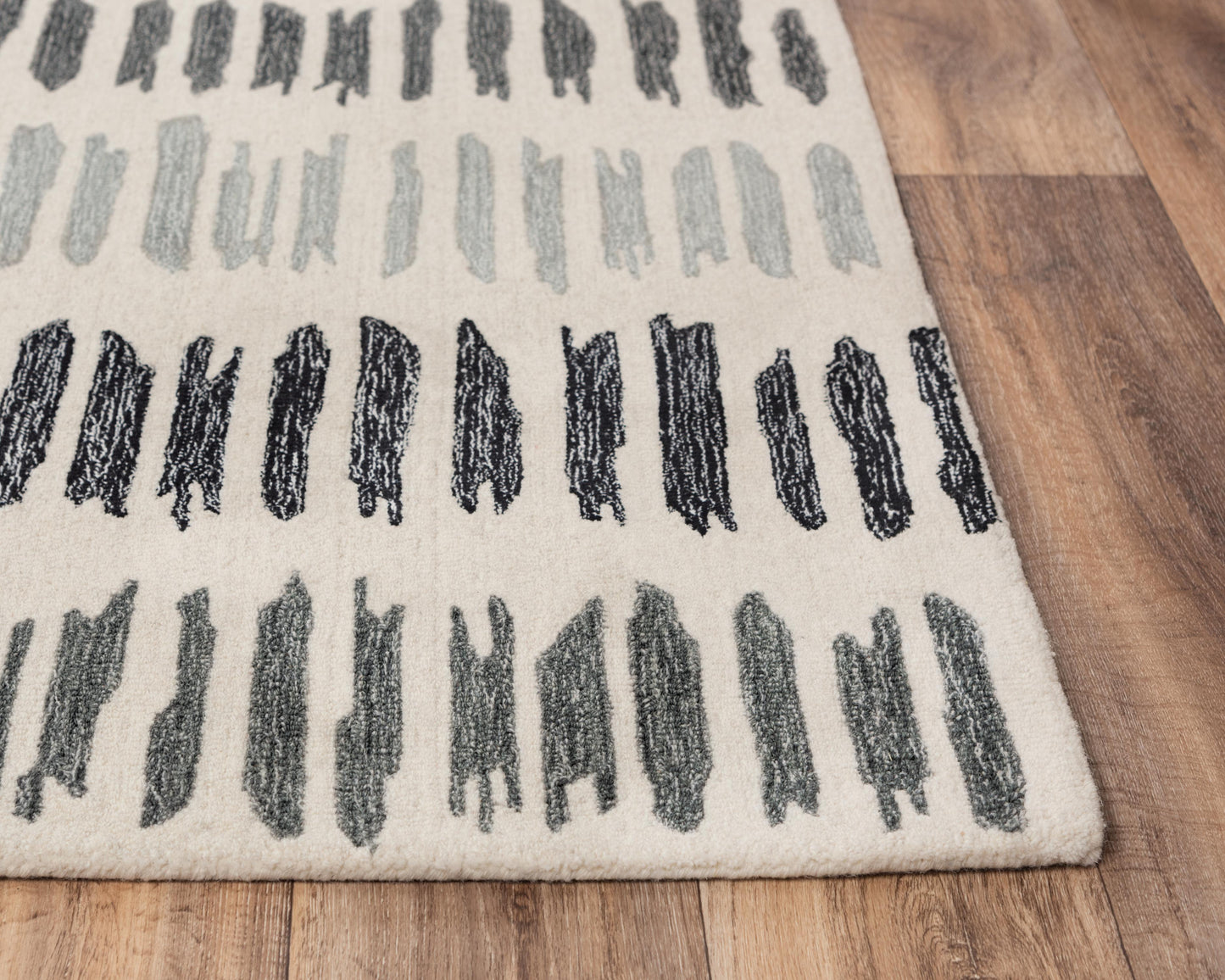 Tetra TET110 Gray Hand-Tufted Rug - Rizzy