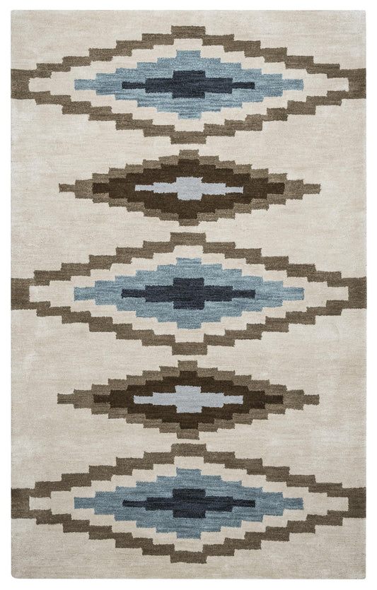 Tumble Weed Loft TL9056 Beige Hand-Tufted Rug - Rizzy