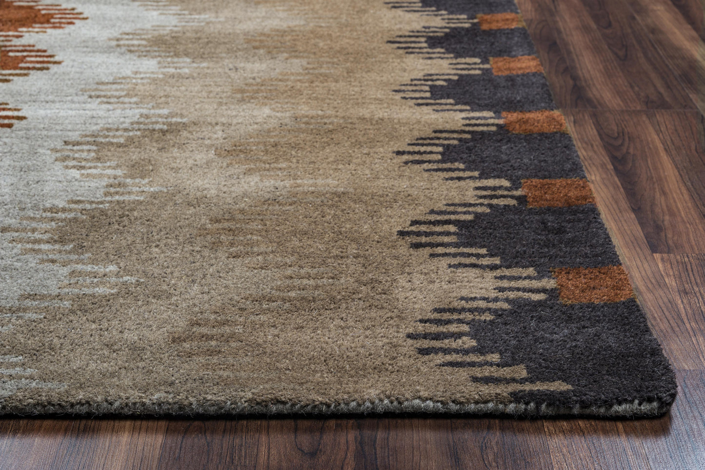 Tumble Weed Loft TL9250 Brown Hand-Tufted Rug - Rizzy