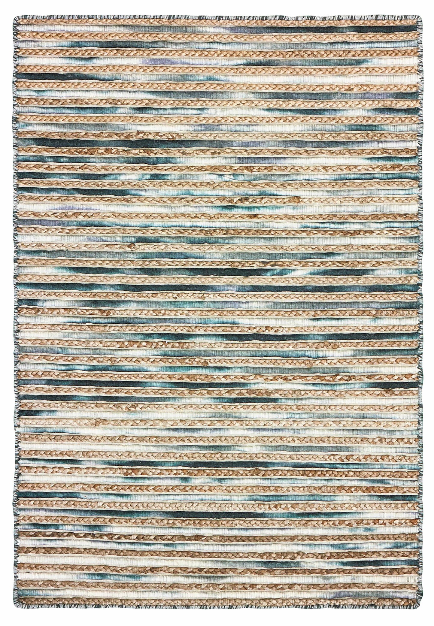 Topanga-81322 Coastal Handmade Dark Gray Cotton Indoor Area Rug - LR Home