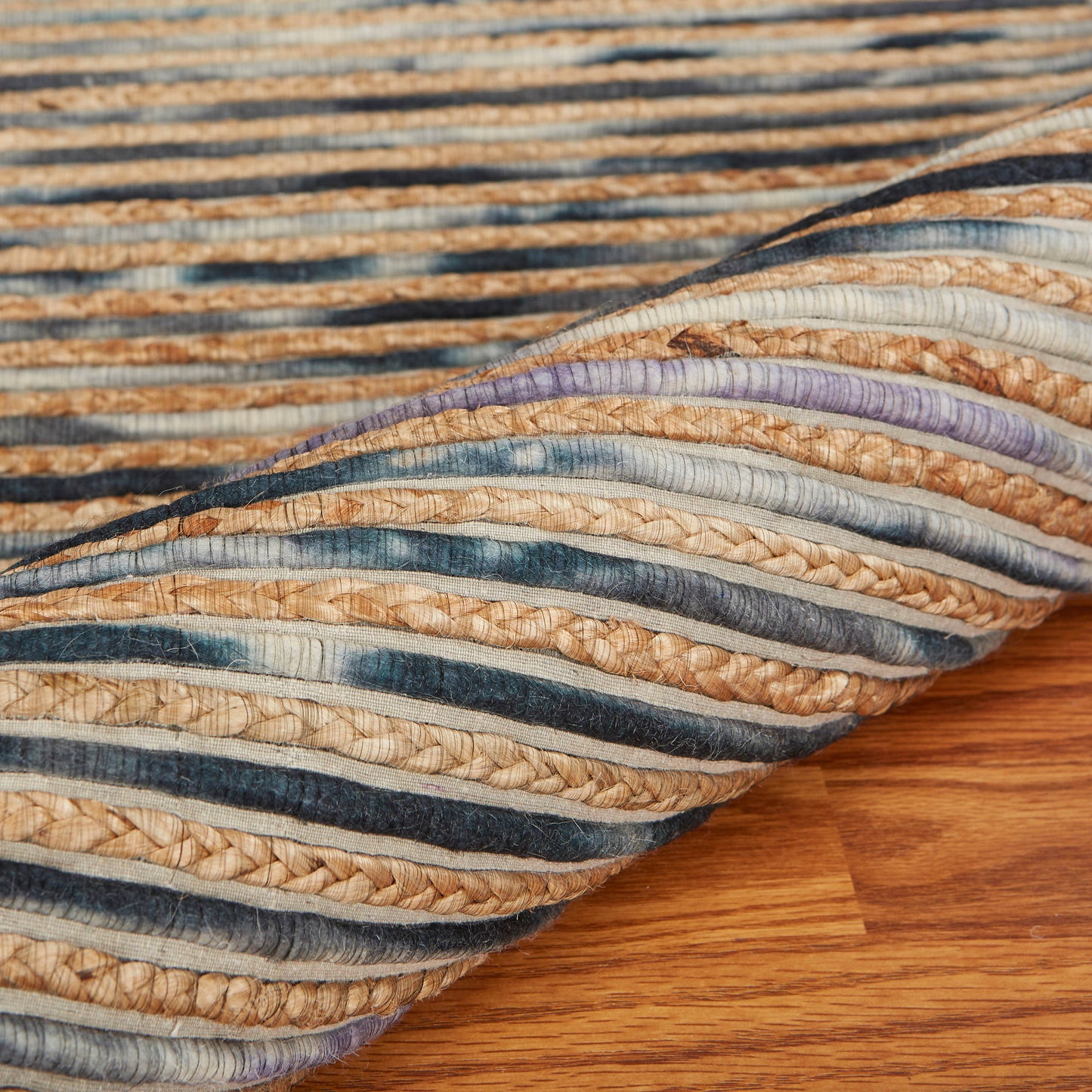 Topanga-81322 Coastal Handmade Dark Gray Cotton Indoor Area Rug - LR Home